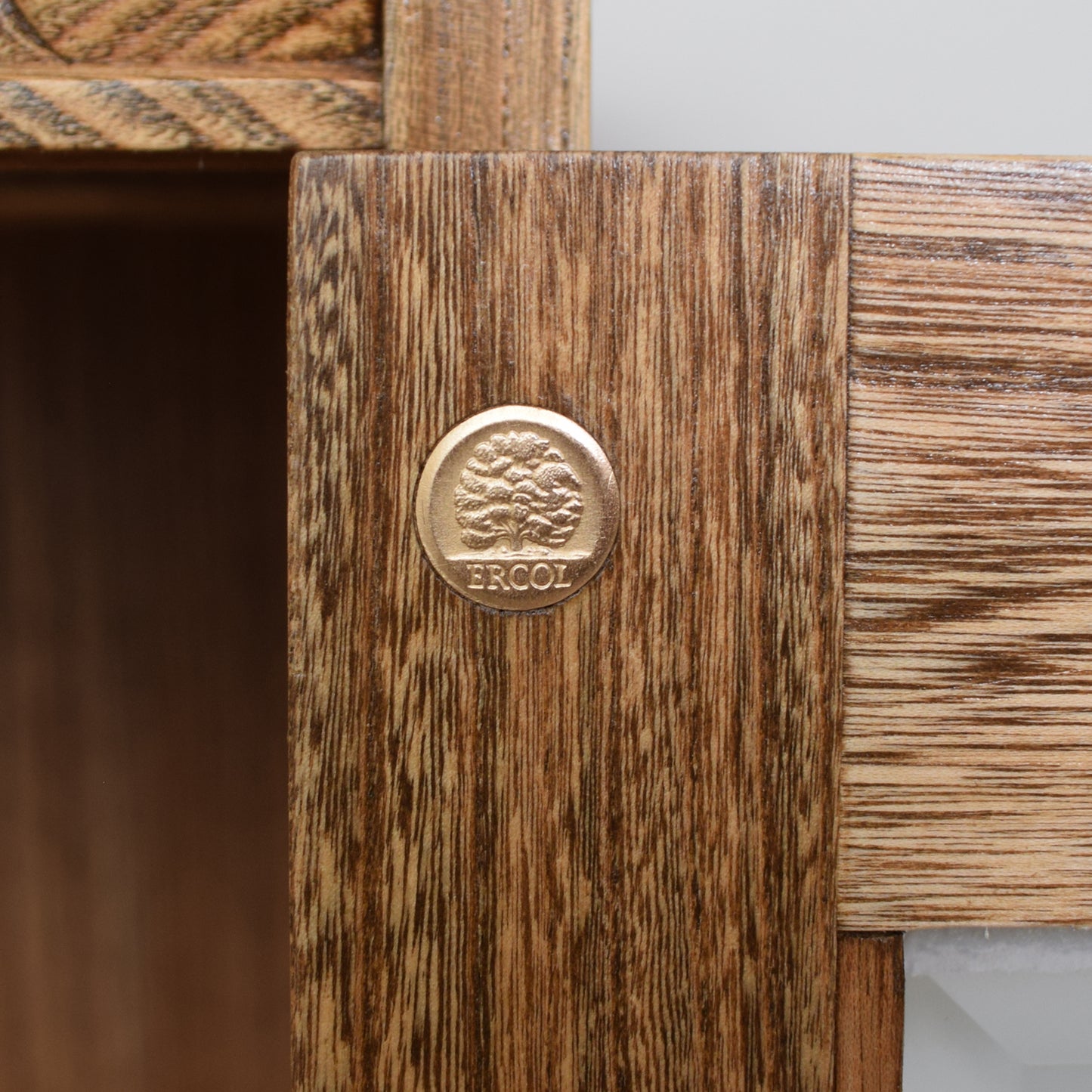 Restored Ercol Glazed Bookcase