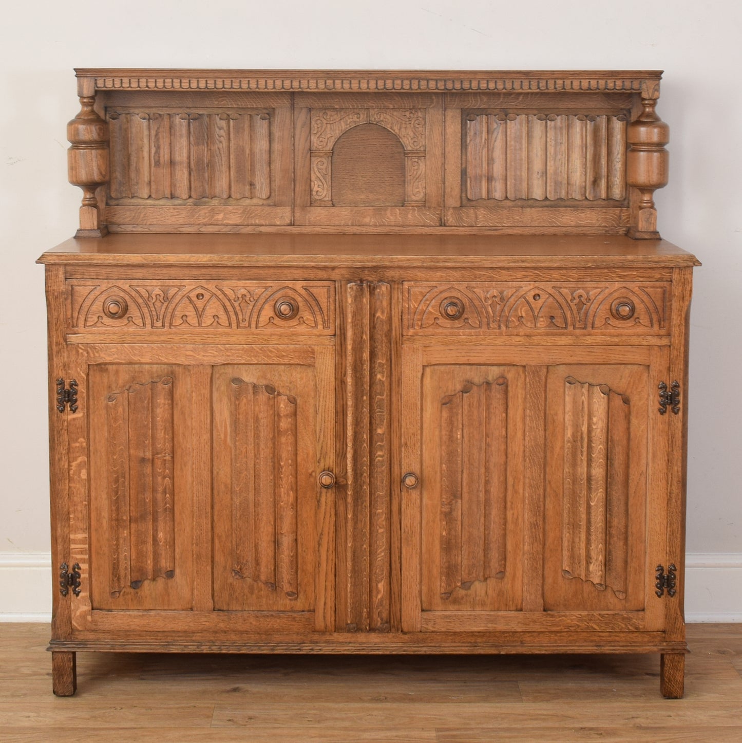 Carved Oak Sideboard