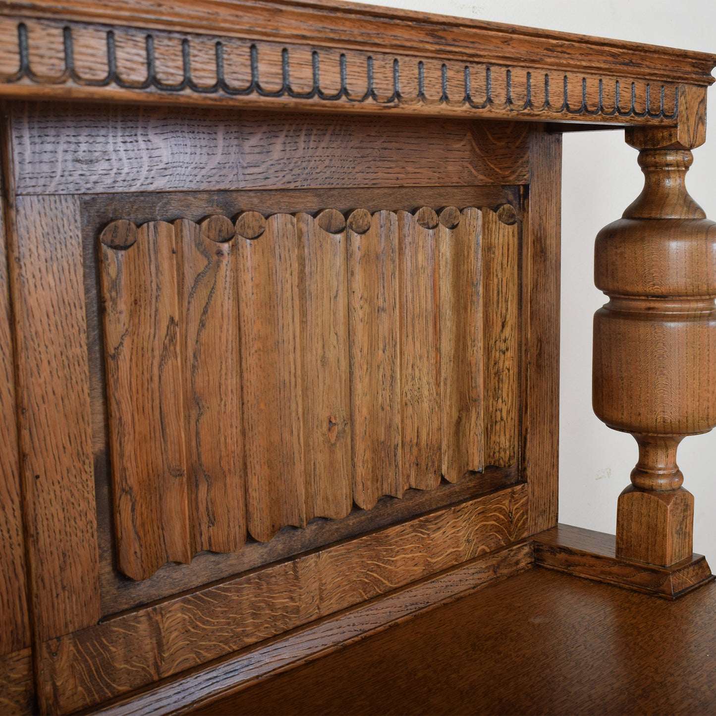 Carved Oak Sideboard