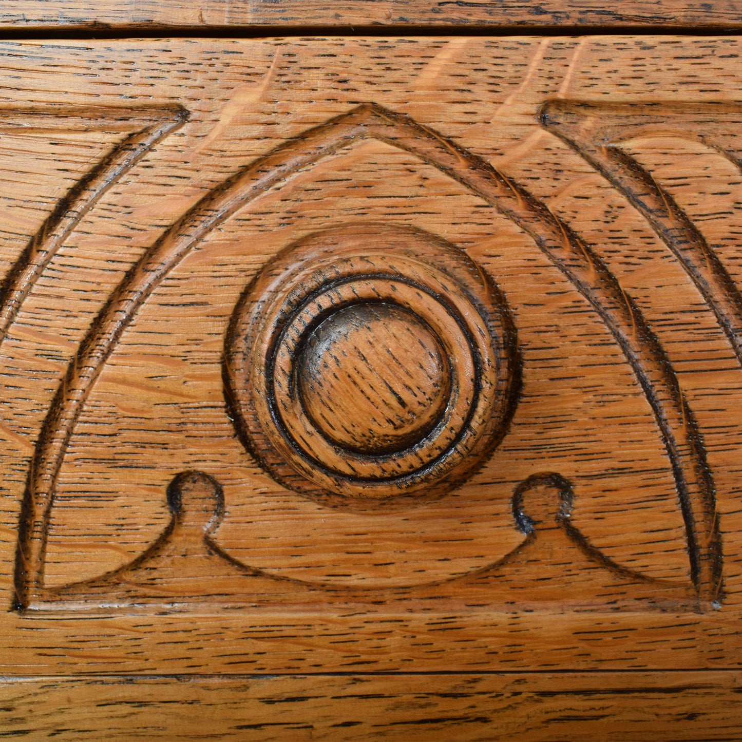 Carved Oak Sideboard