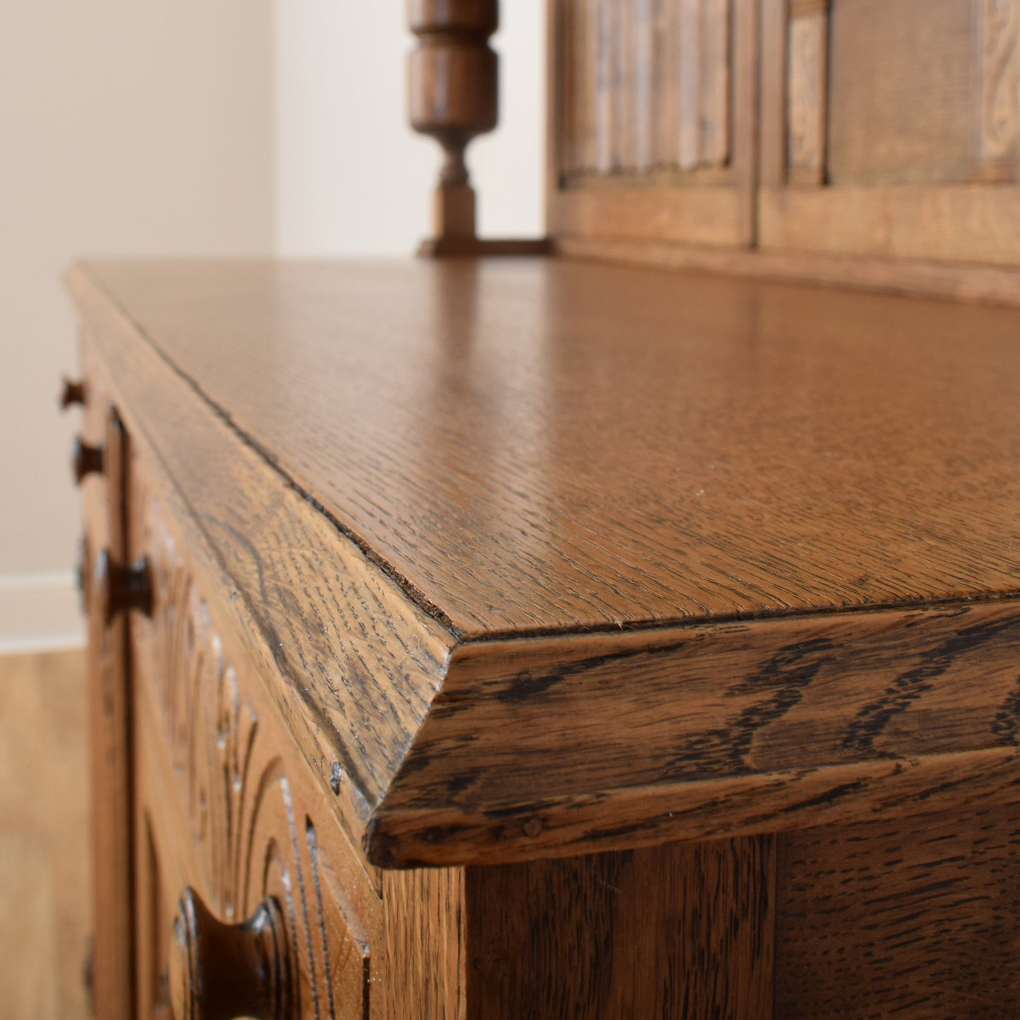 Carved Oak Sideboard