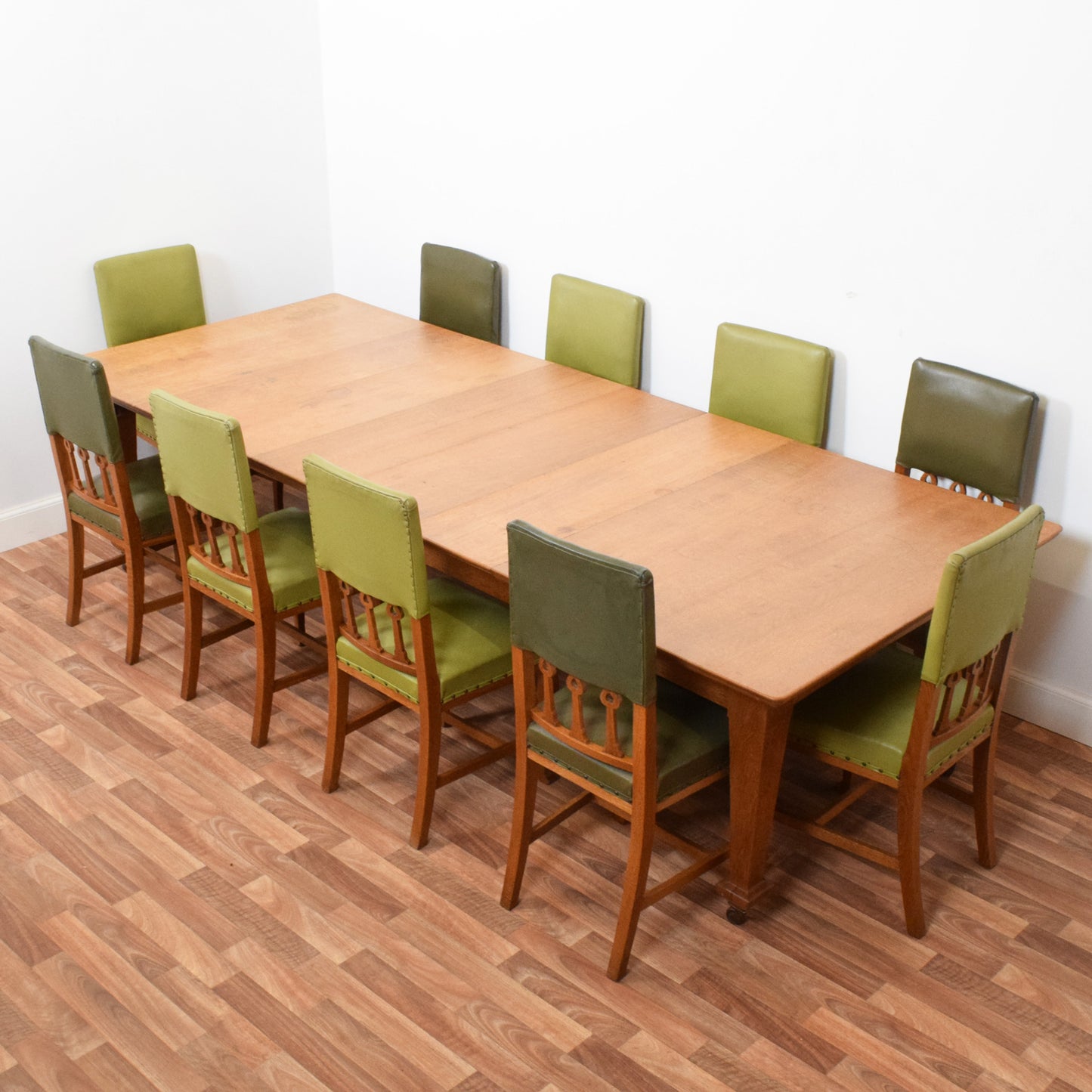 Extending Oak Table and Ten