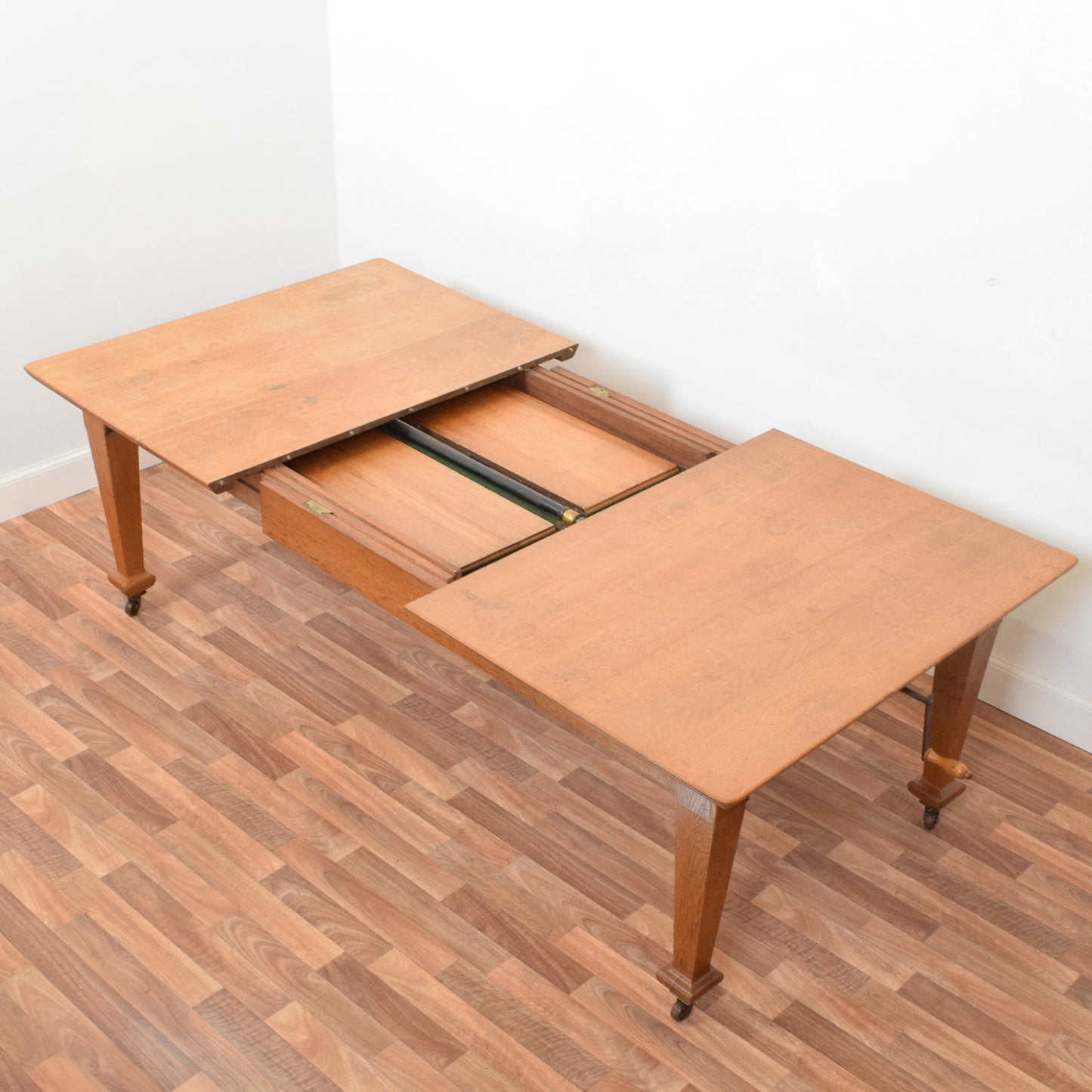 Extending Oak Table and Ten