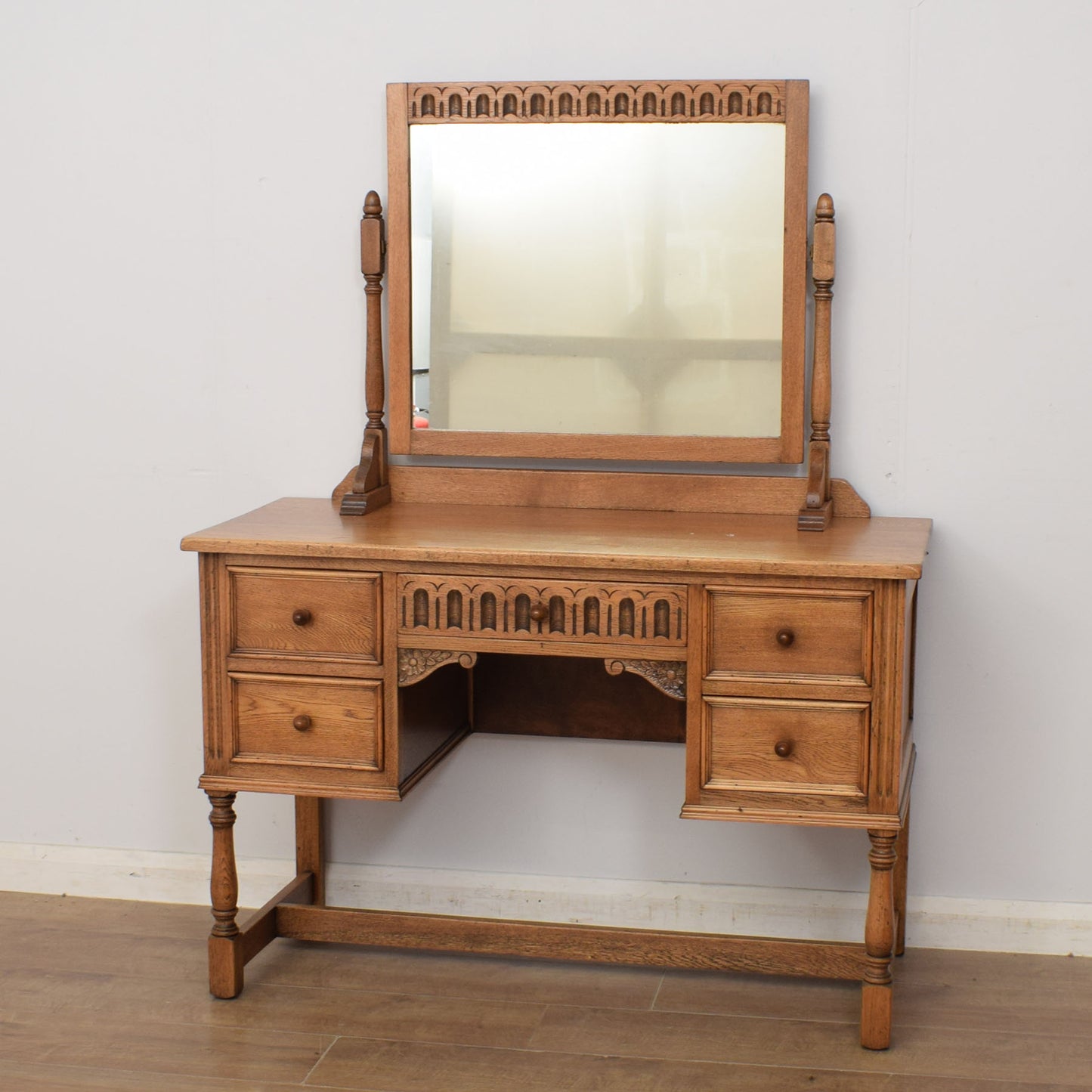 Restored Oak Dressing Table