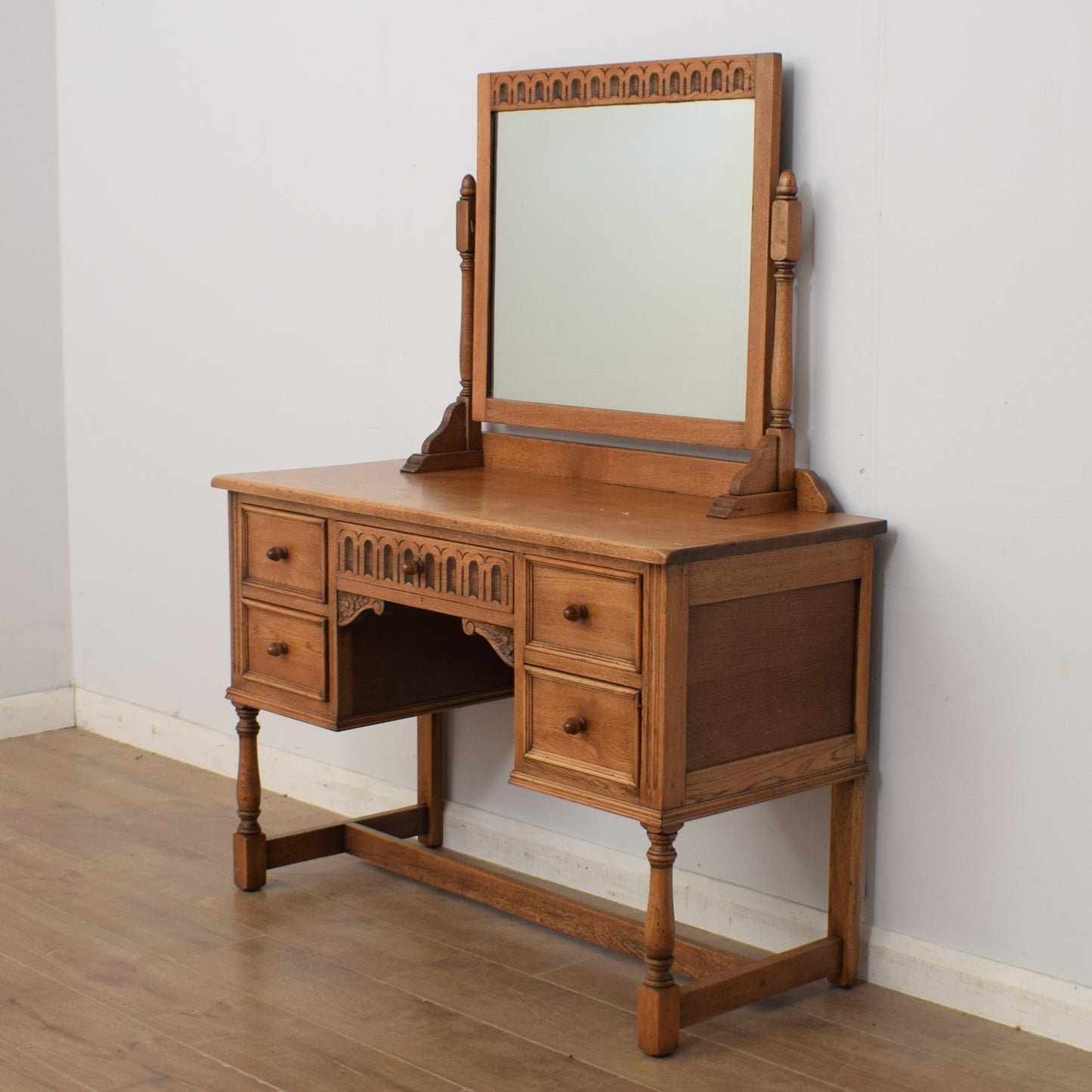 Restored Oak Dressing Table