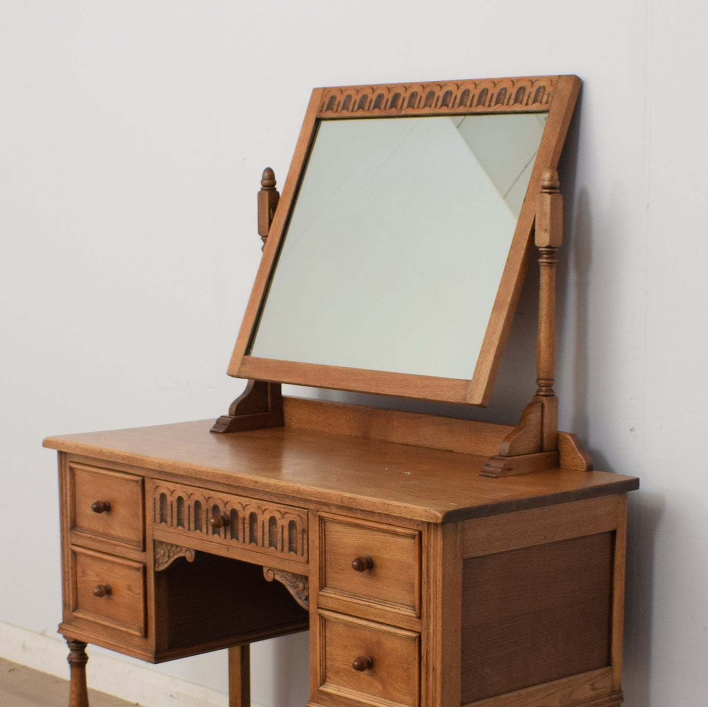 Restored Oak Dressing Table