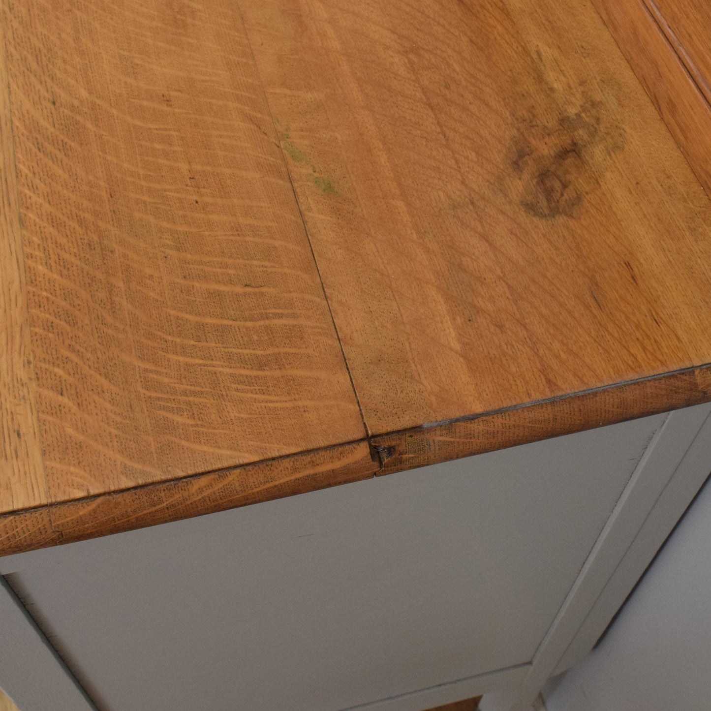 Rustic Painted Oak Sideboard