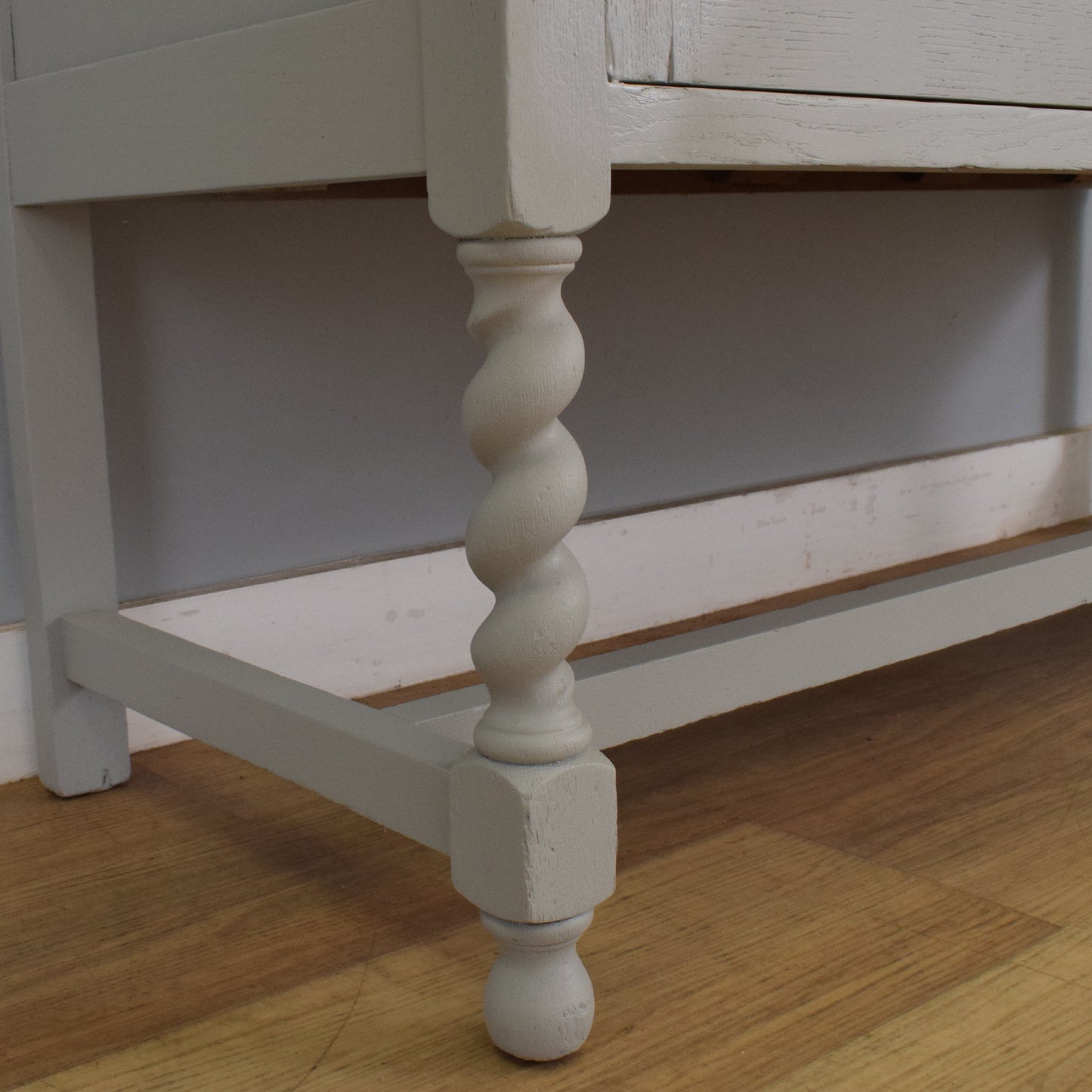 Rustic Painted Oak Sideboard