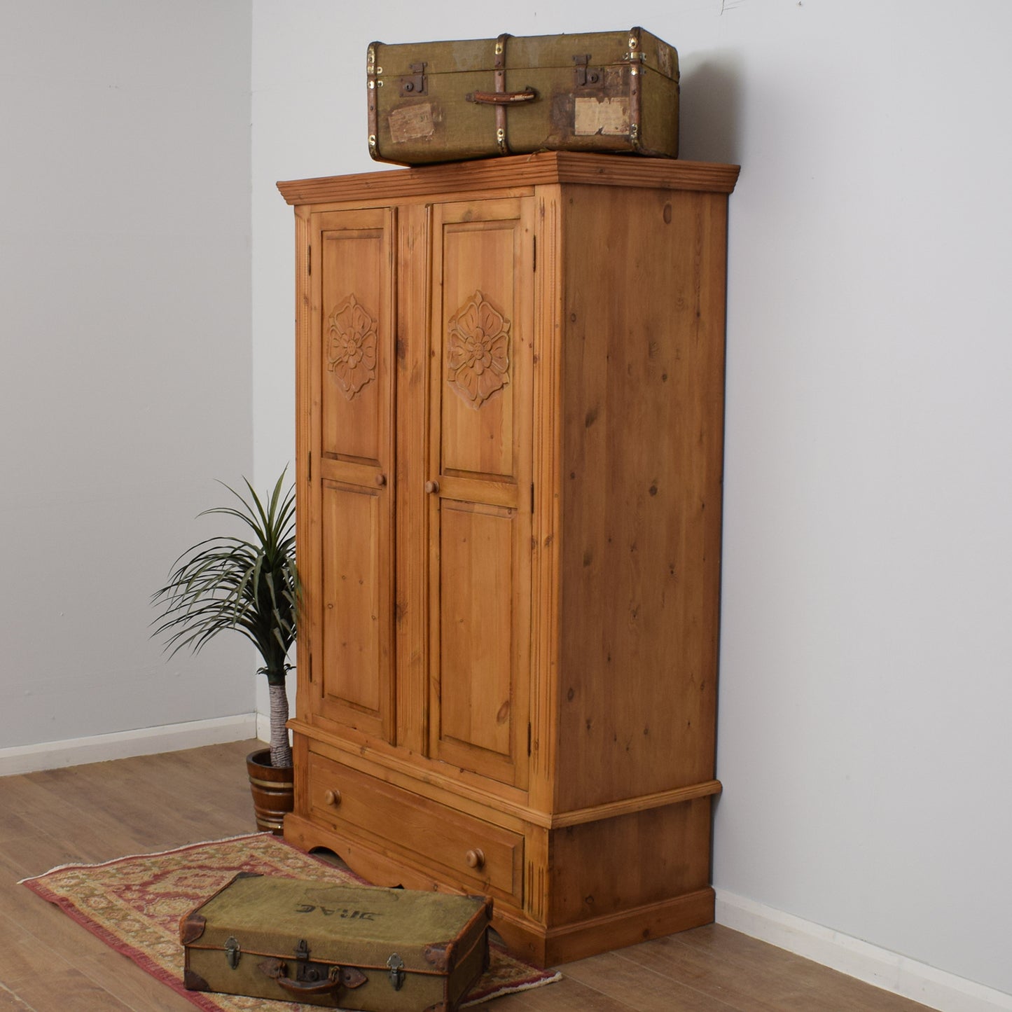 Restored Pine Wardrobe