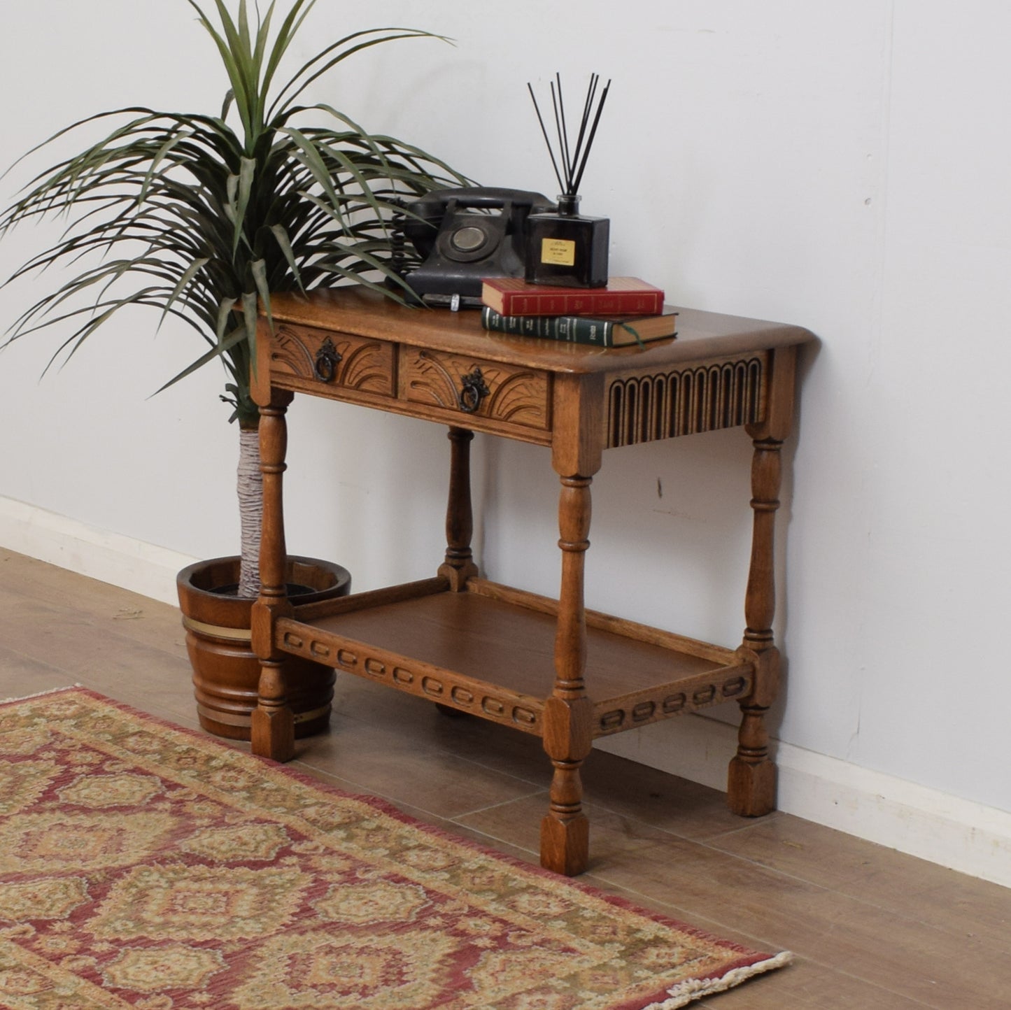 Restored Oak Hall Table