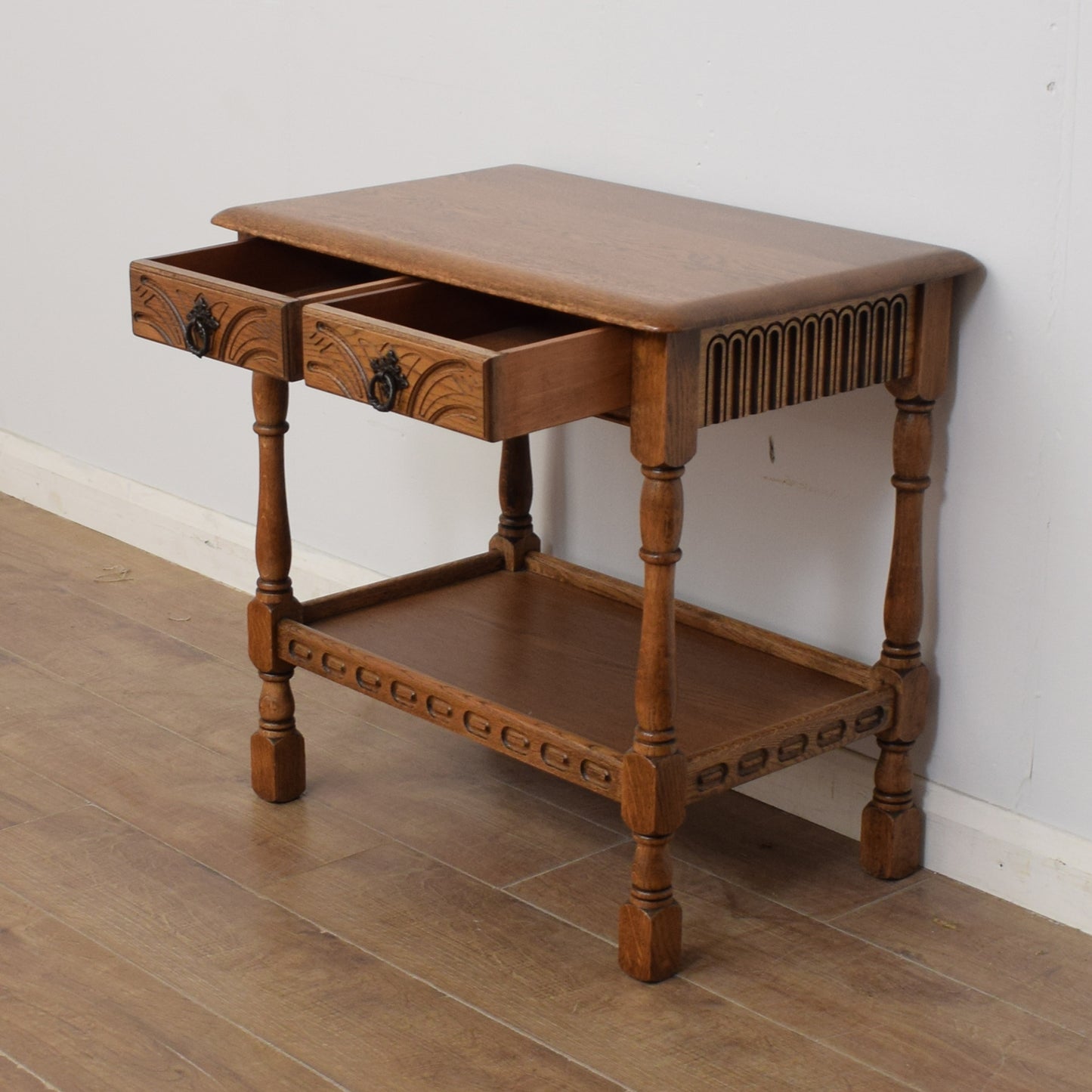 Restored Oak Hall Table