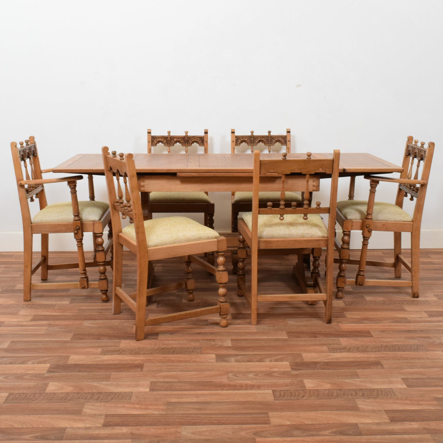 Ercol Draw Leaf Table and Six Chairs