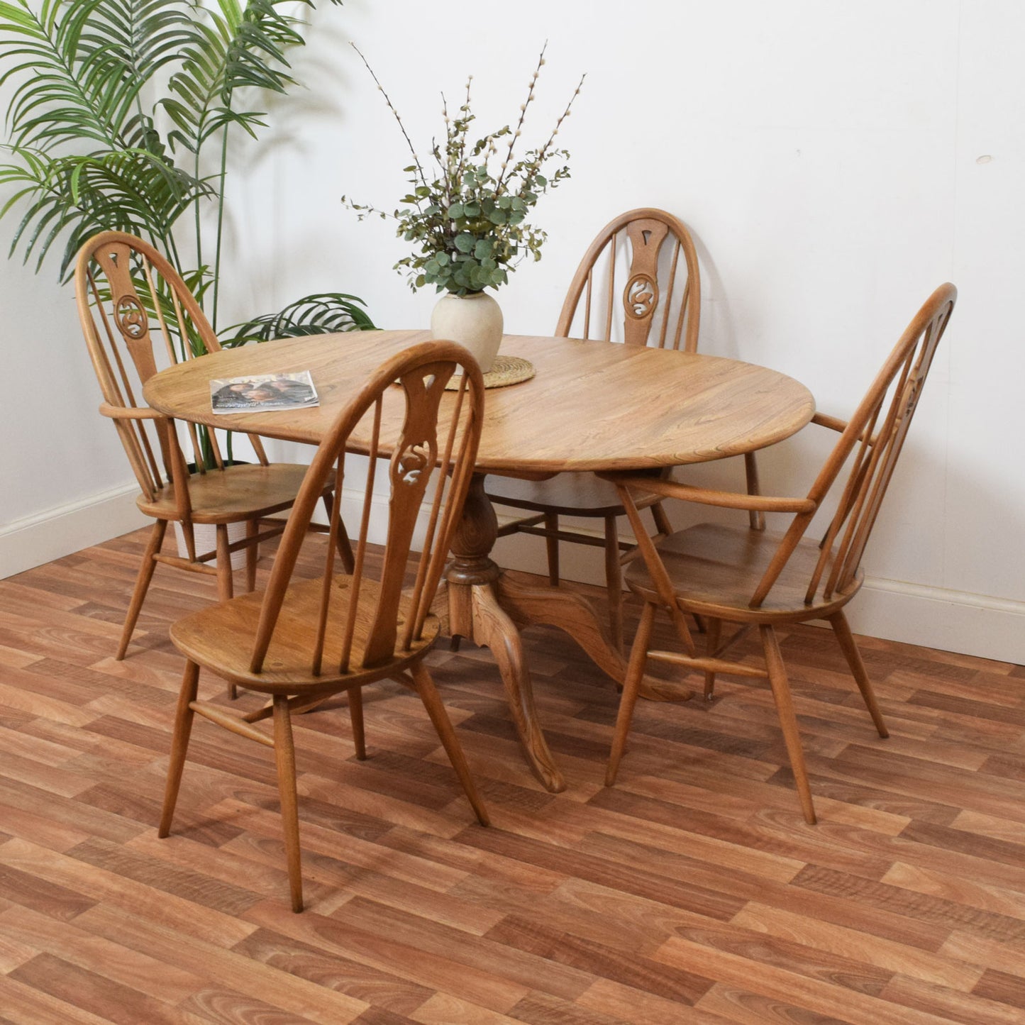 Ercol Table and Four Chairs