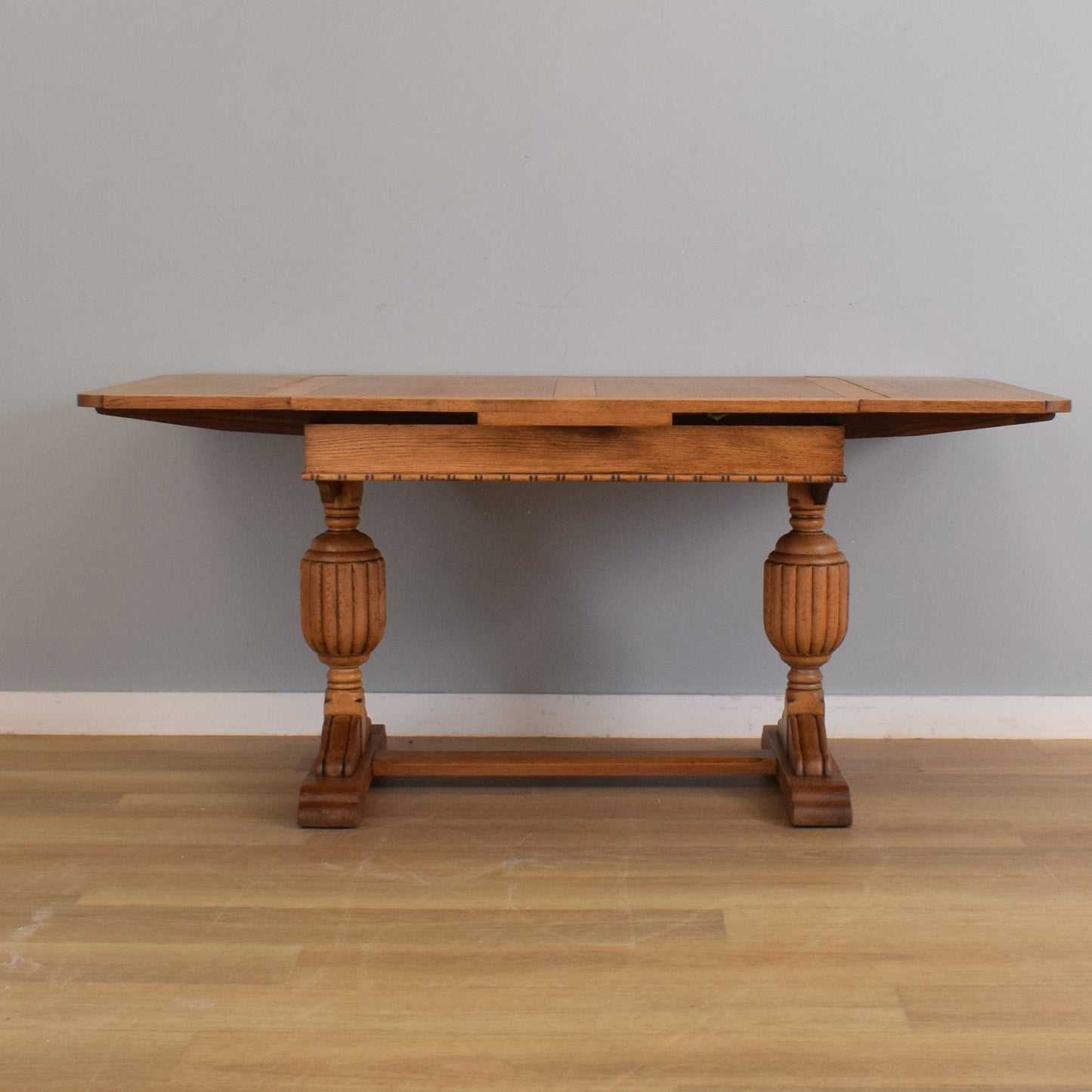 Restored Draw-Leaf Table and Four Chairs
