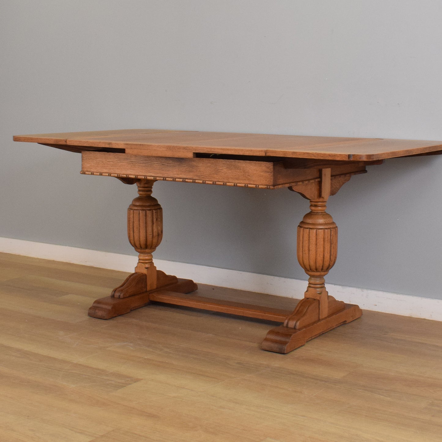 Restored Draw-Leaf Table and Four Chairs