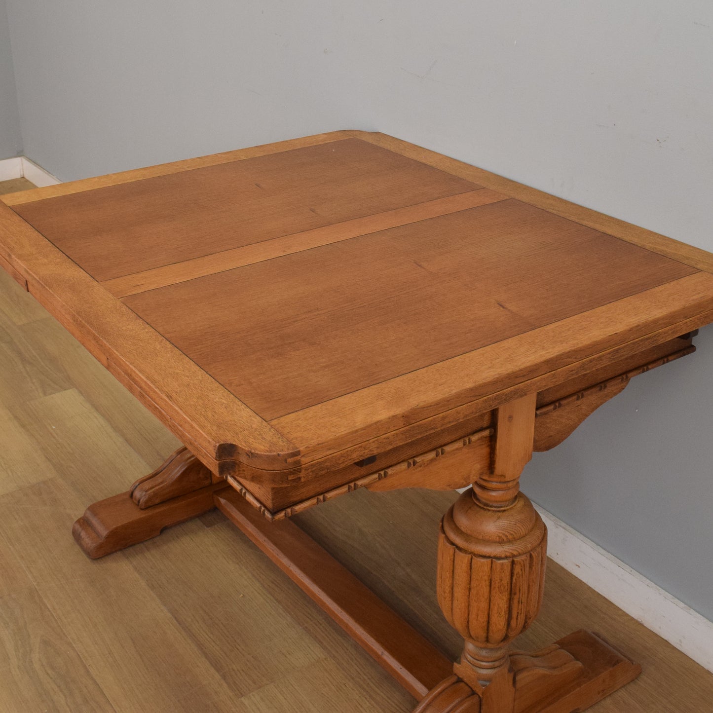Restored Draw-Leaf Table and Four Chairs