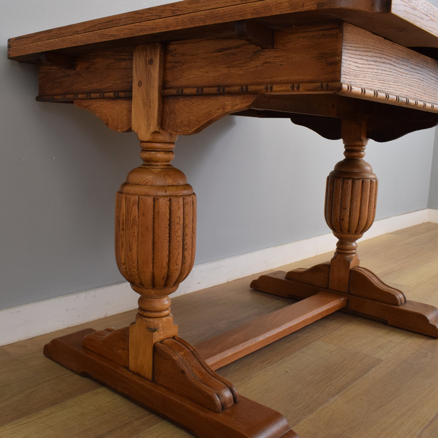Restored Draw-Leaf Table and Four Chairs