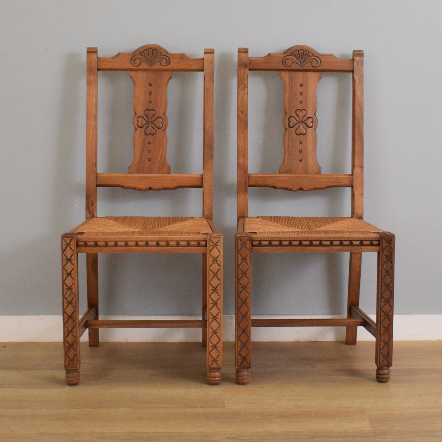 Restored Draw-Leaf Table and Four Chairs