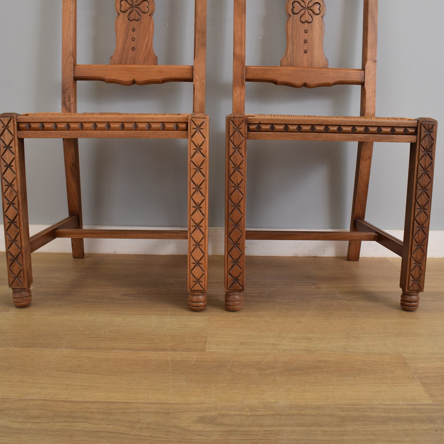 Restored Draw-Leaf Table and Four Chairs