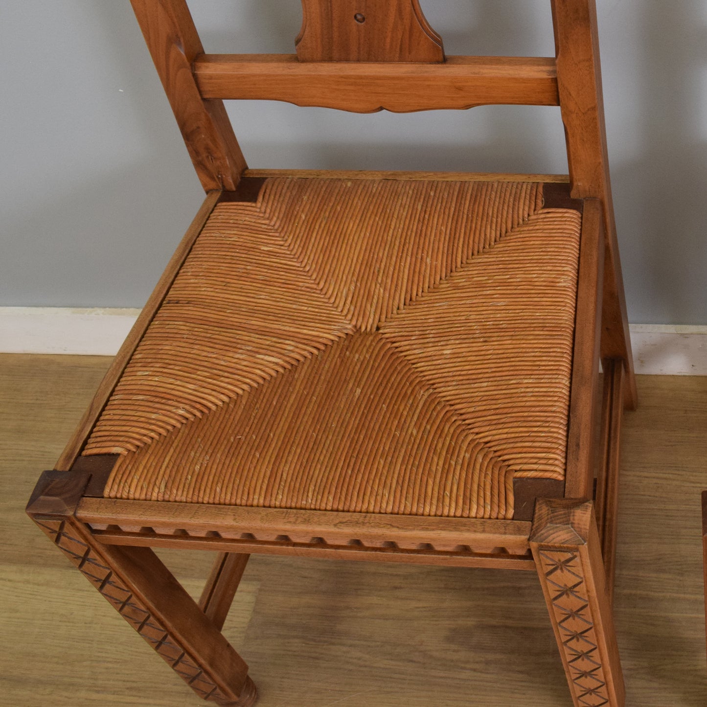 Restored Draw-Leaf Table and Four Chairs