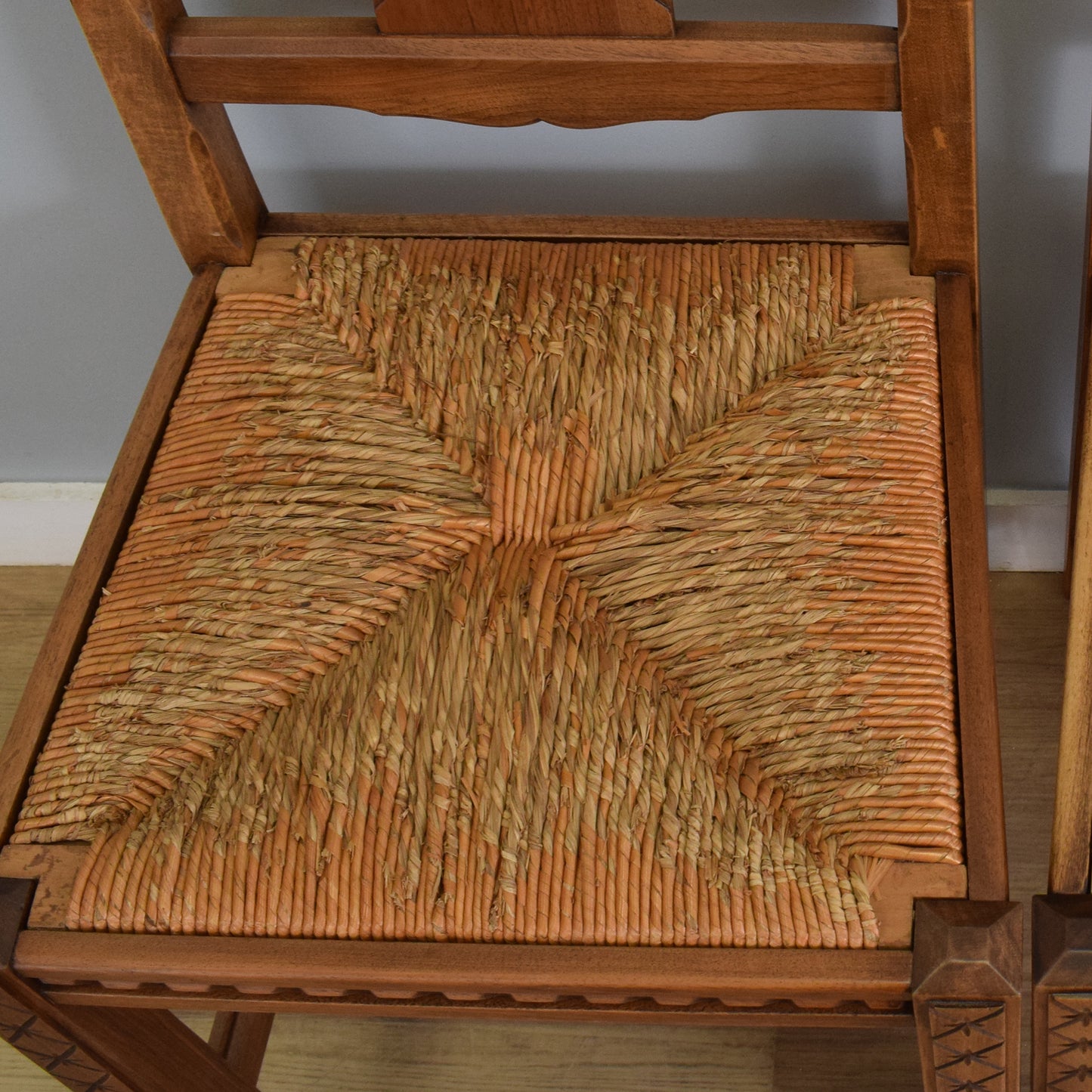 Restored Draw-Leaf Table and Four Chairs