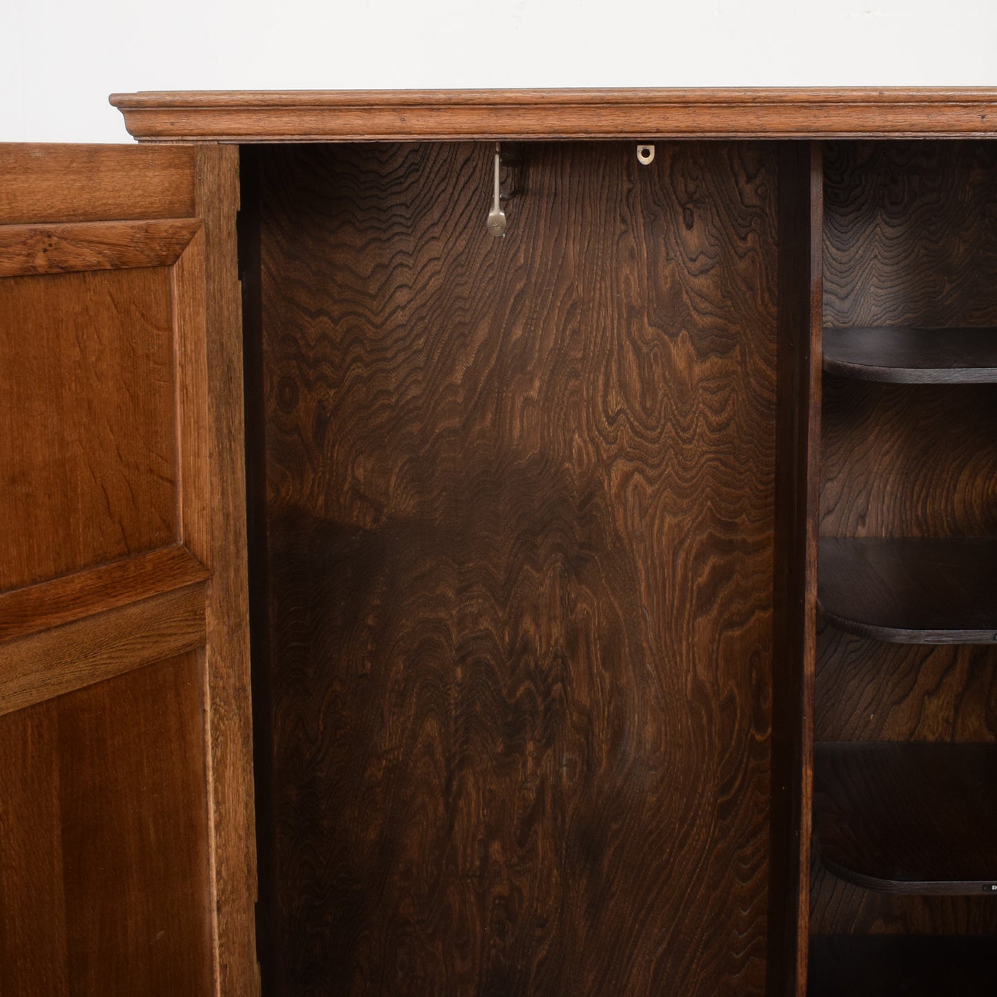 Restored Oak Gents Wardrobe