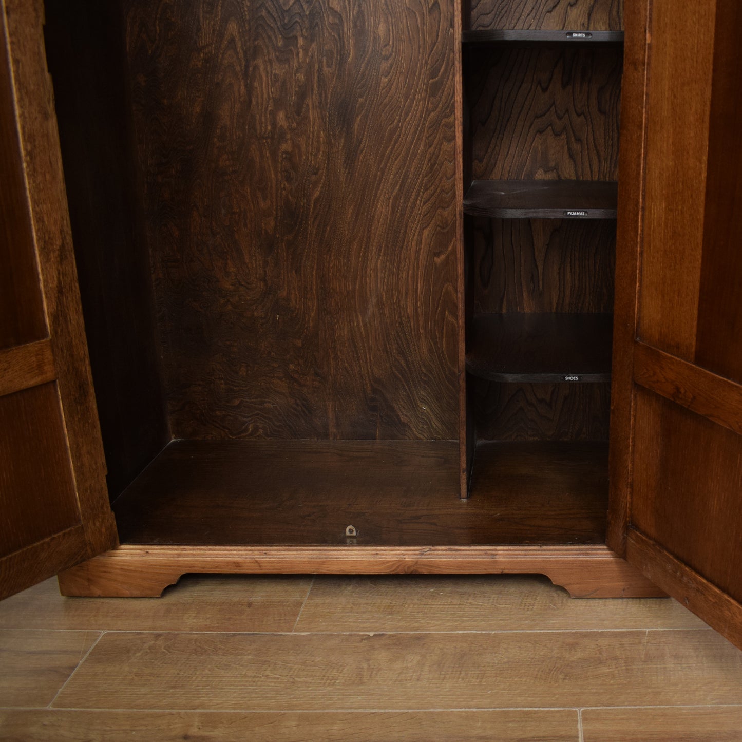 Restored Oak Gents Wardrobe