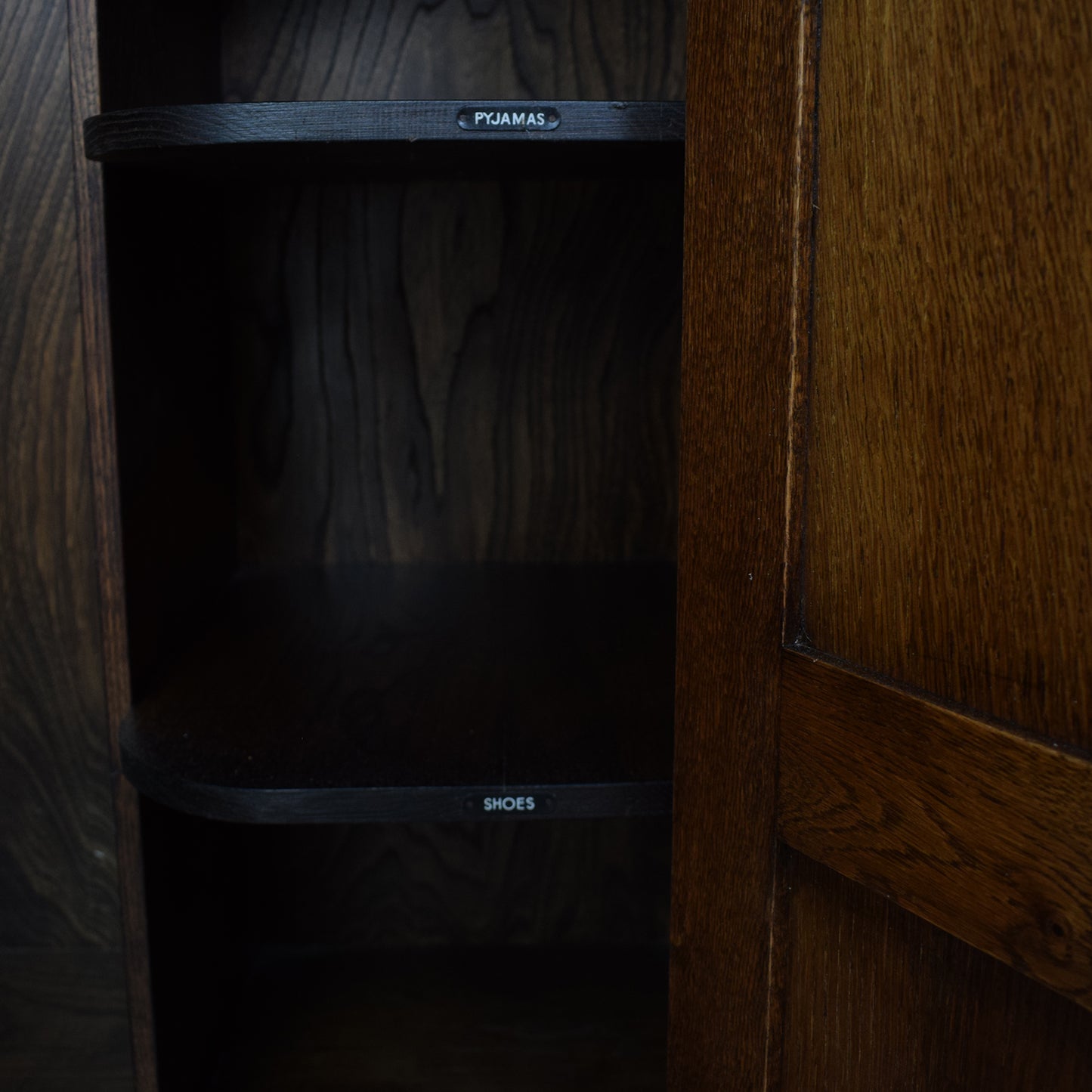 Restored Oak Gents Wardrobe
