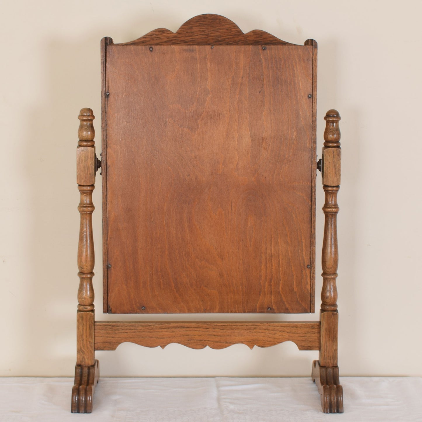 Vintage Oak Table Mirror