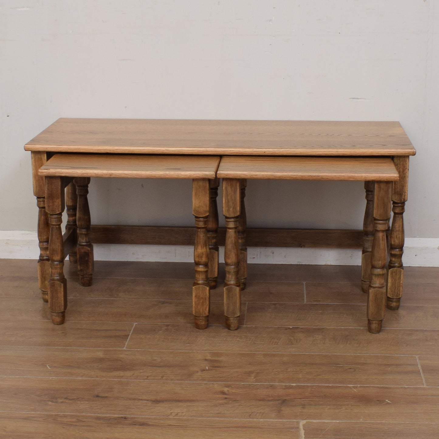 Oak Long-John Nest of Tables