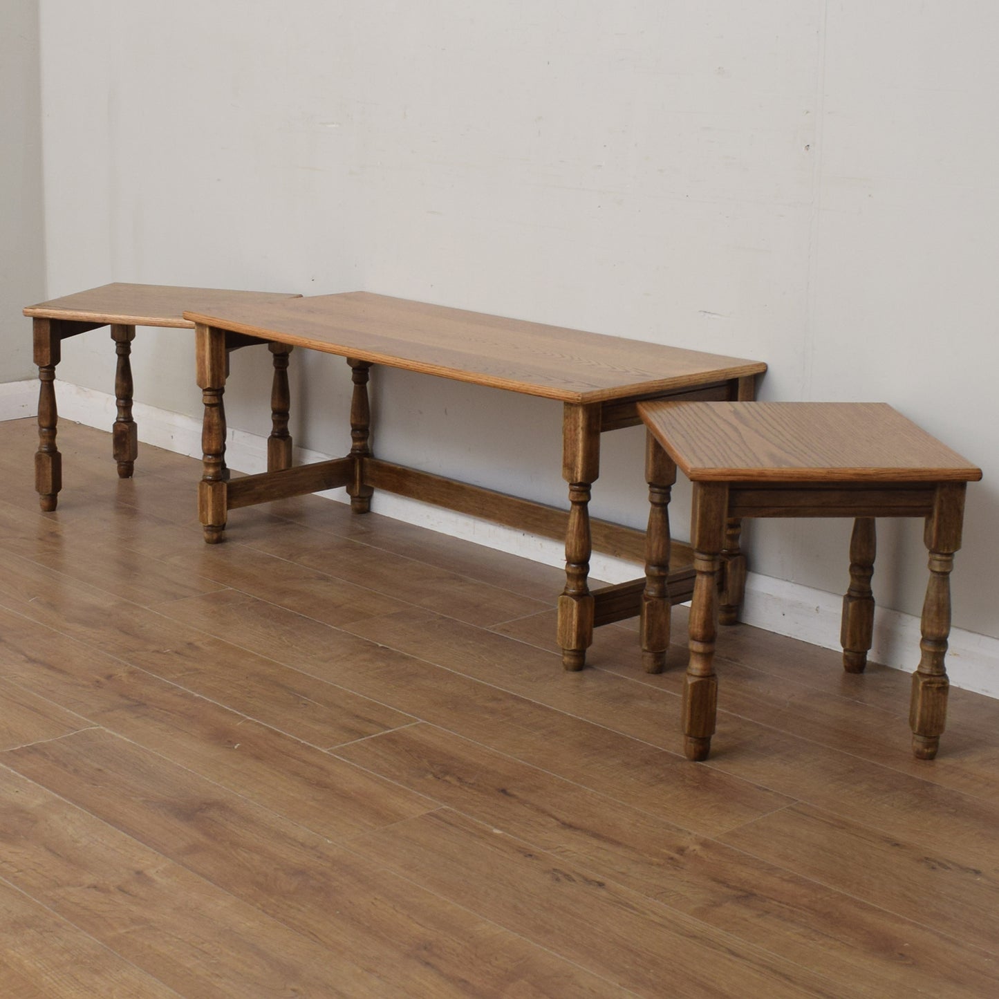 Oak Long-John Nest of Tables