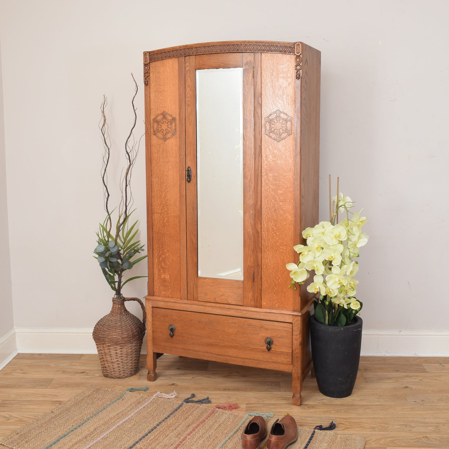 Restored Oak Hallrobe
