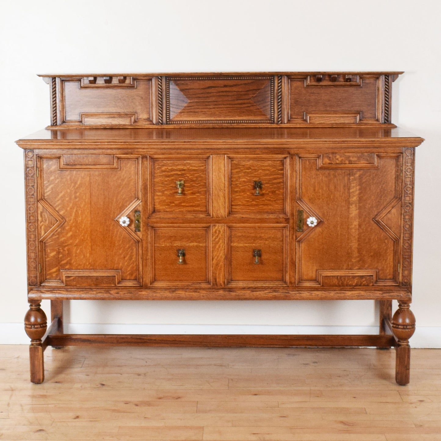 Carved Oak Sideboard