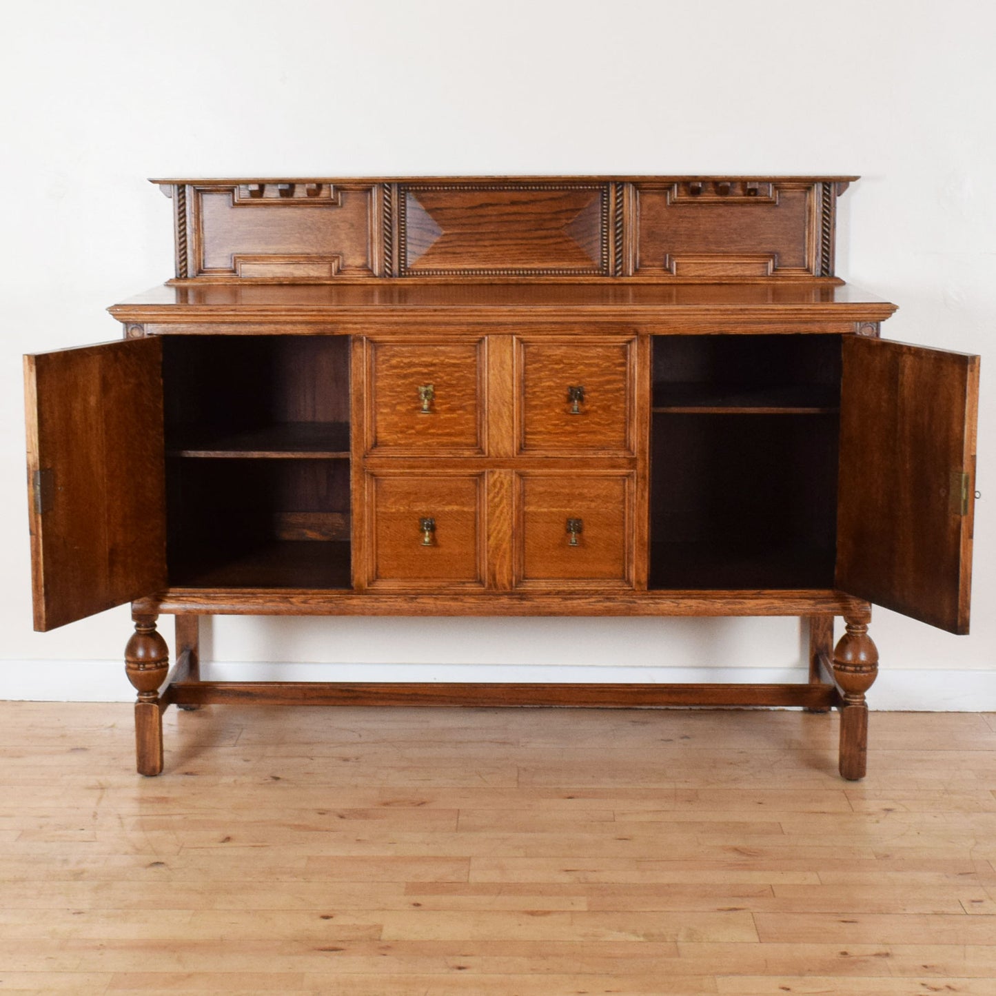 Carved Oak Sideboard