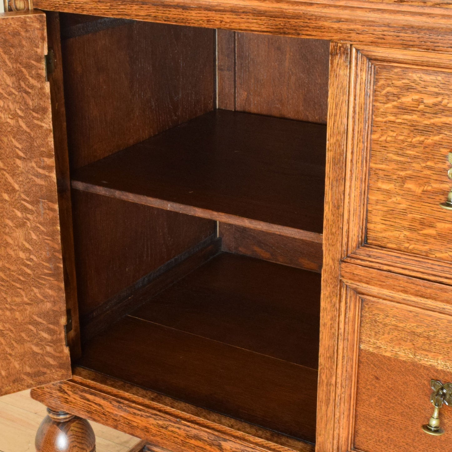 Carved Oak Sideboard