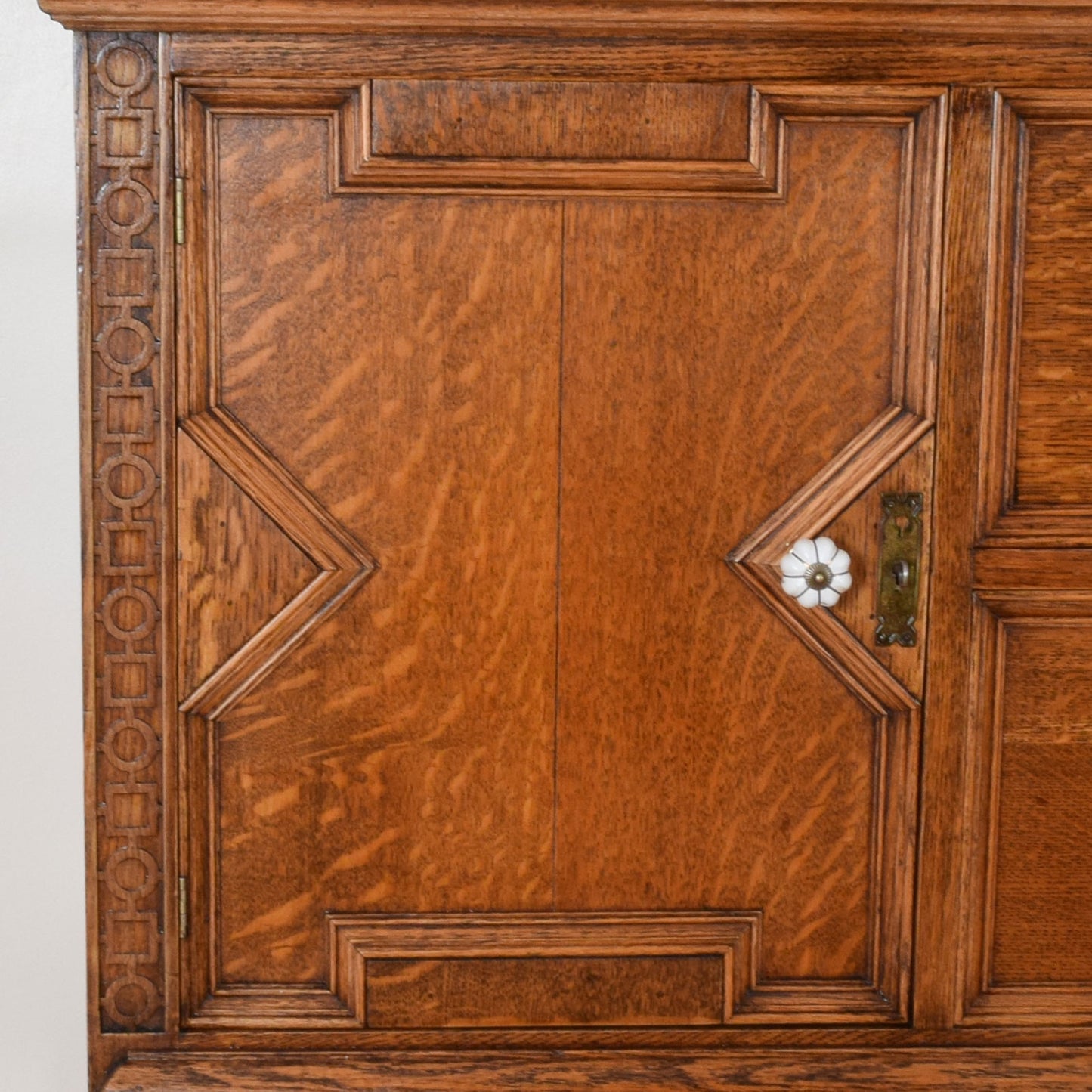 Carved Oak Sideboard