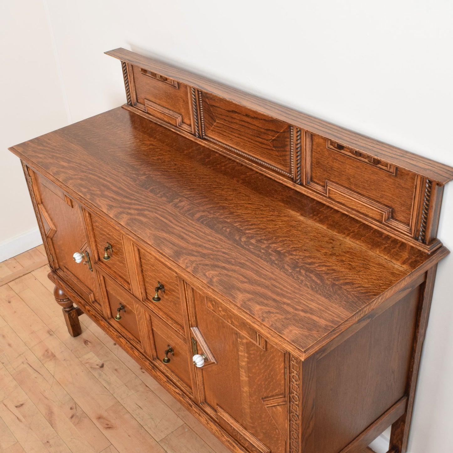Carved Oak Sideboard