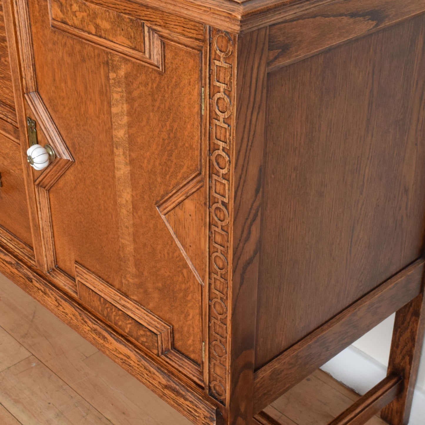Carved Oak Sideboard