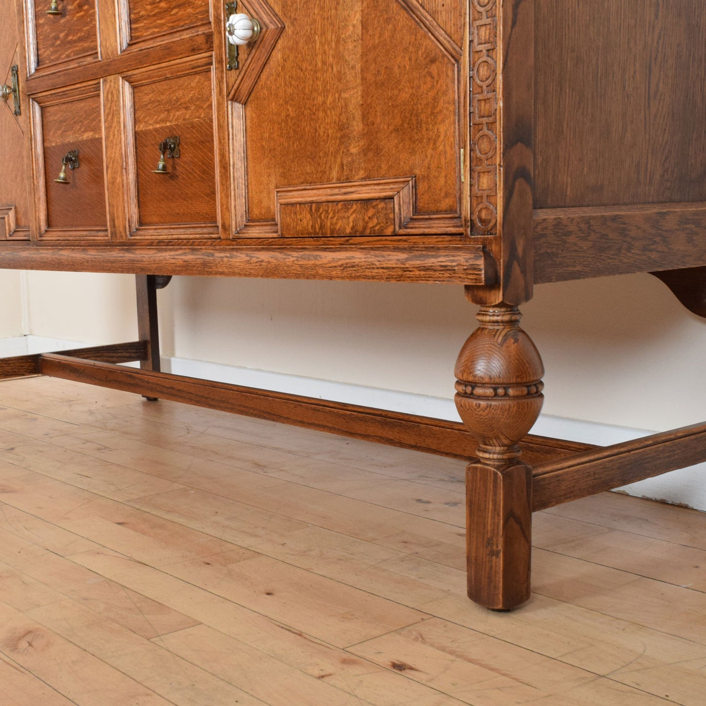 Carved Oak Sideboard
