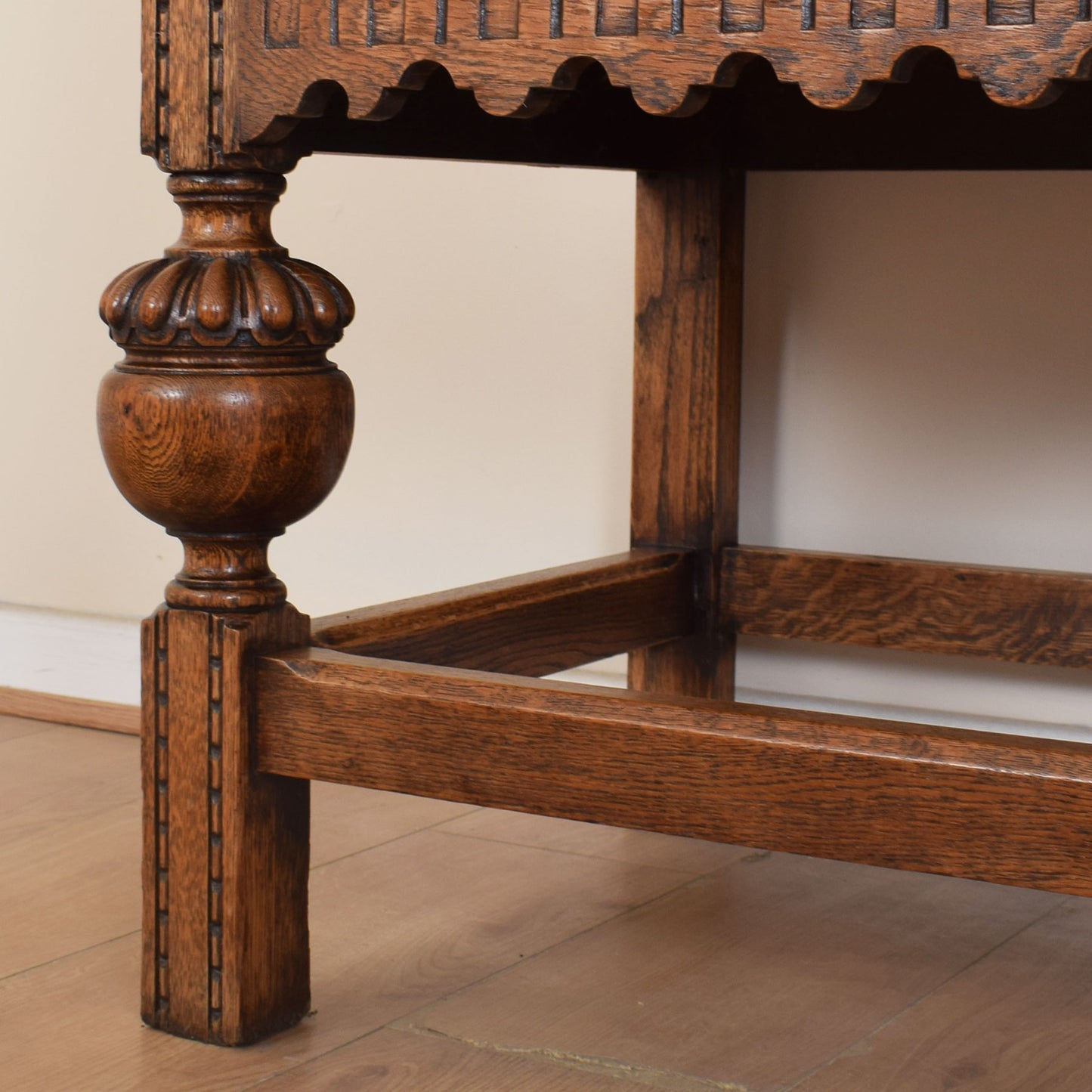 Large Solid Oak Vintage Sideboard