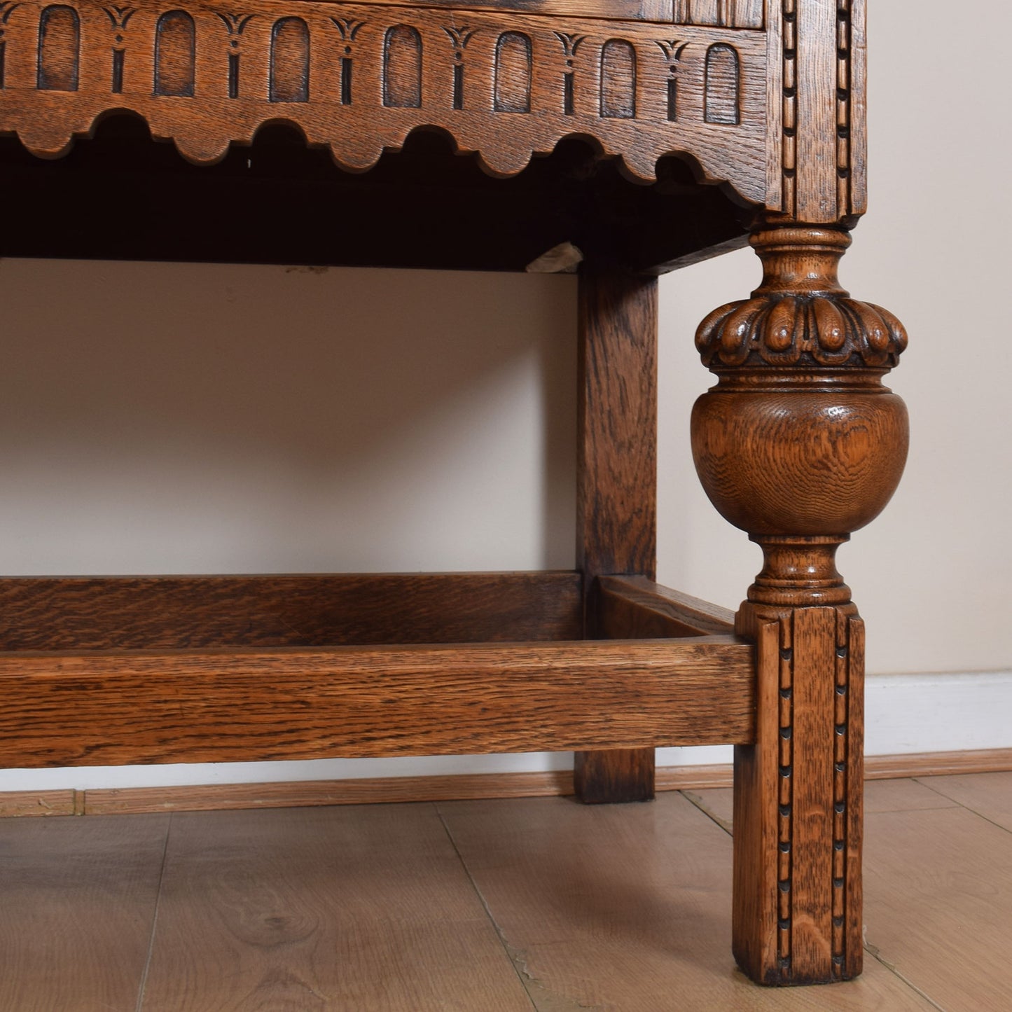 Large Solid Oak Vintage Sideboard