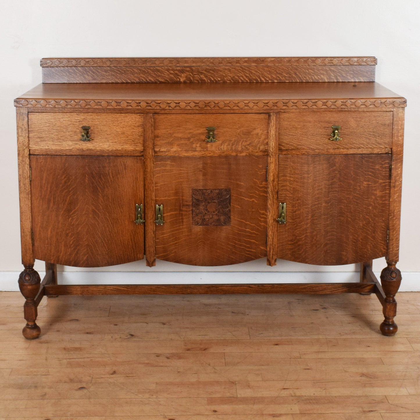 Carved Oak Sideboard