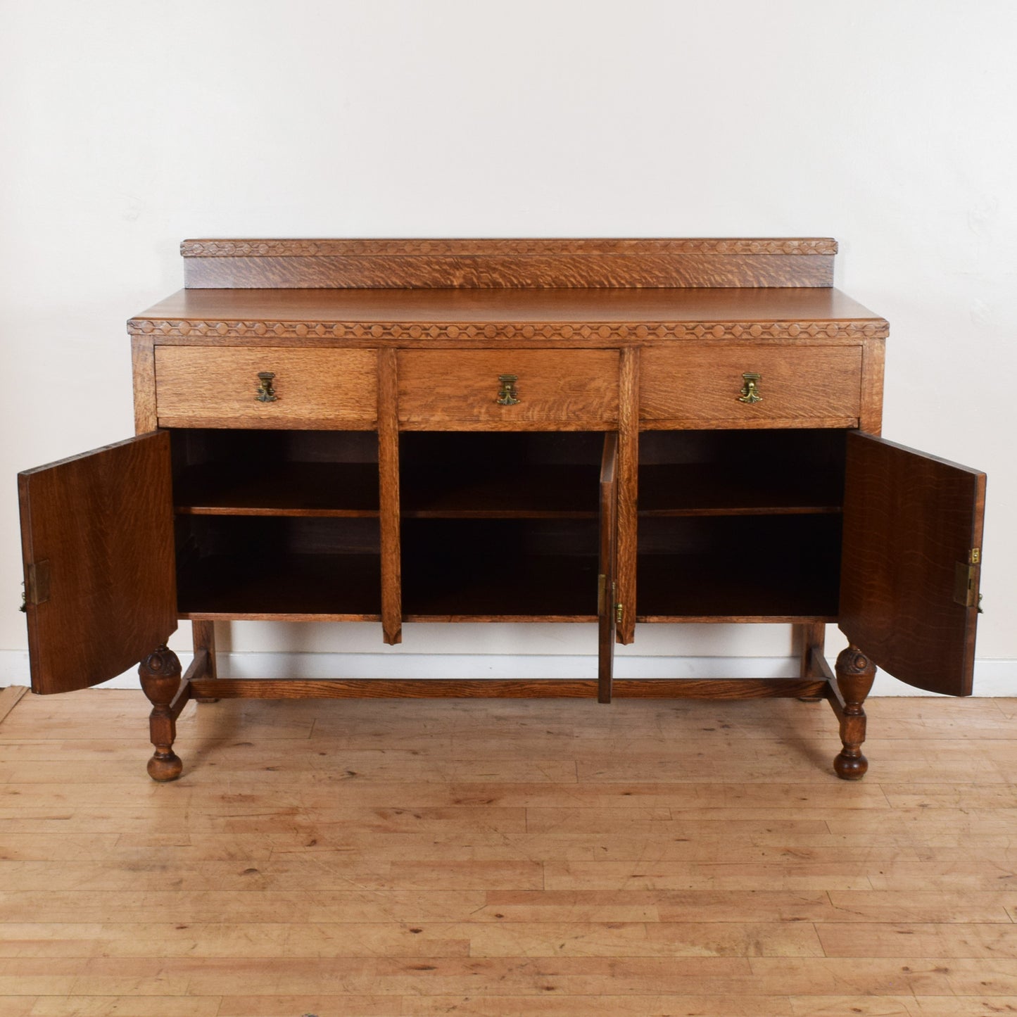 Carved Oak Sideboard