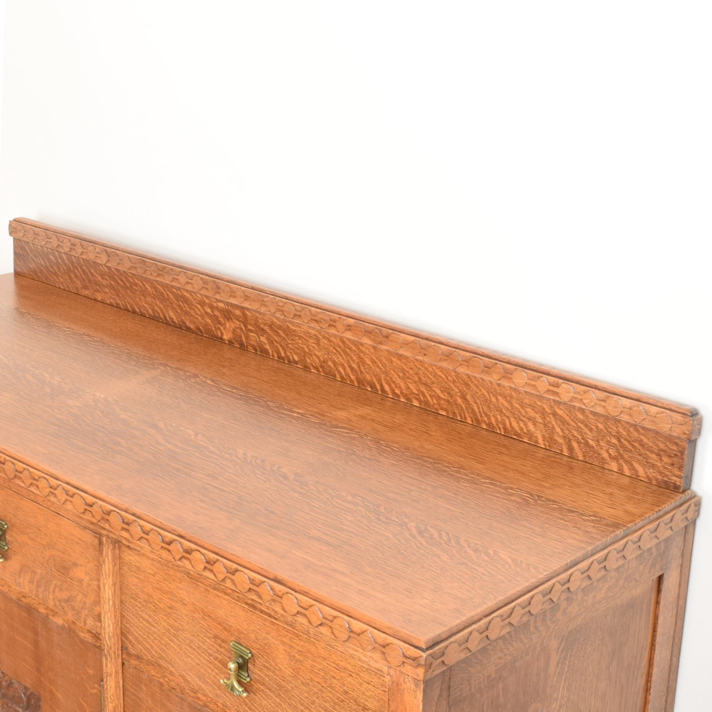 Carved Oak Sideboard