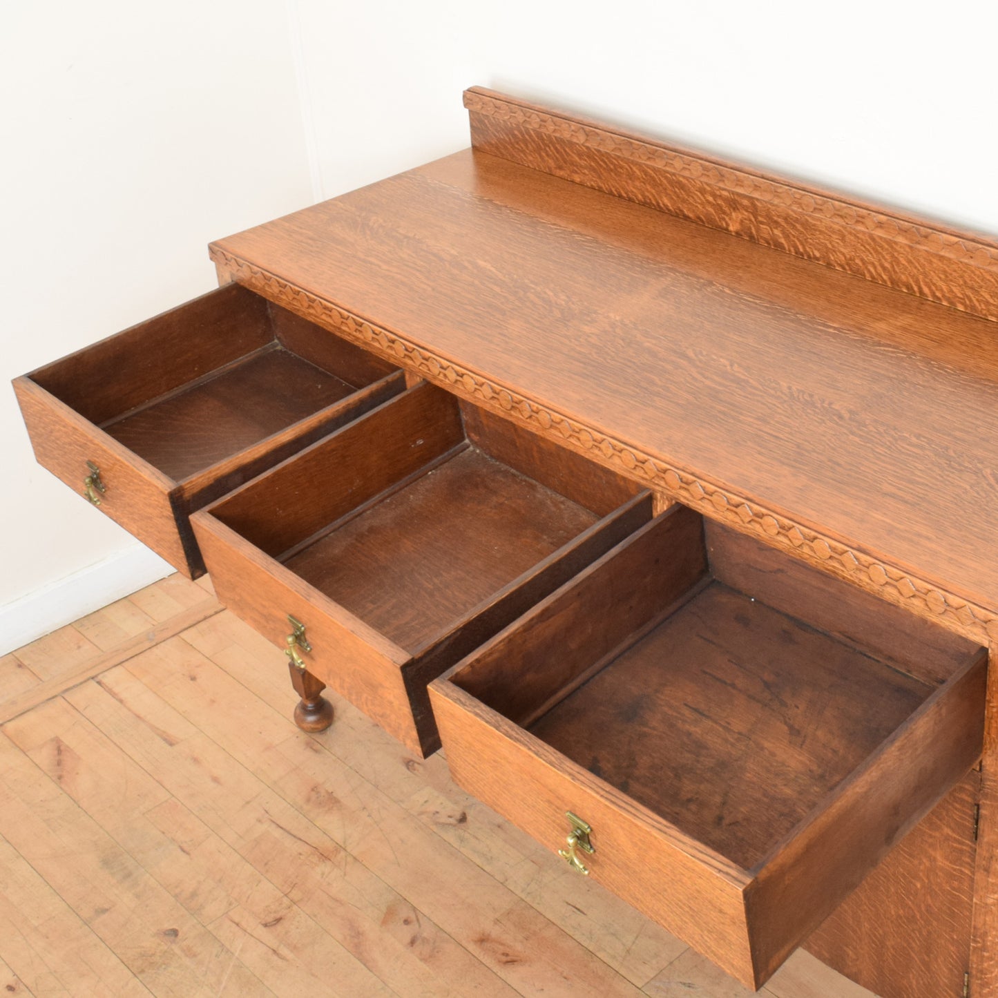 Carved Oak Sideboard