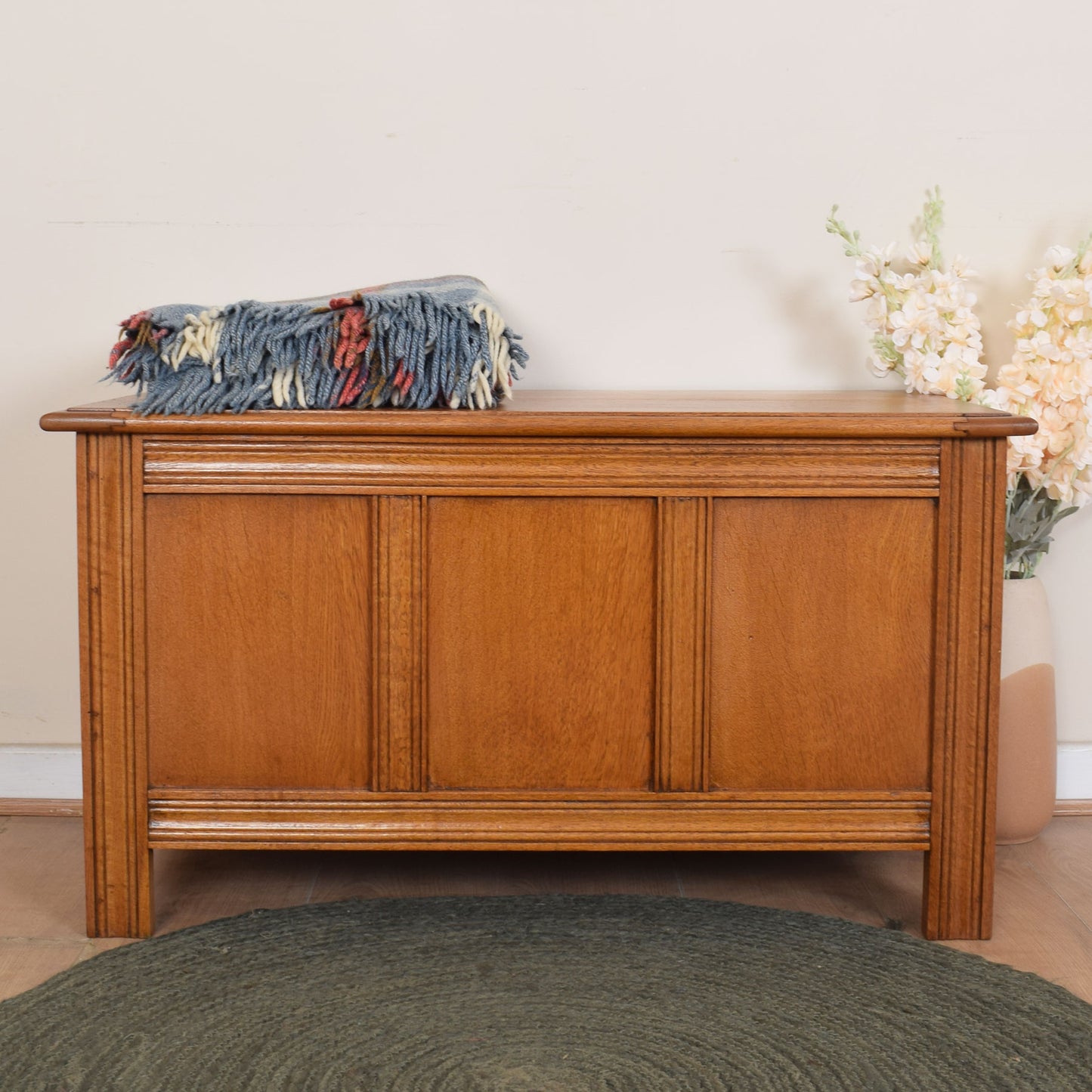 Oak Blanket Box