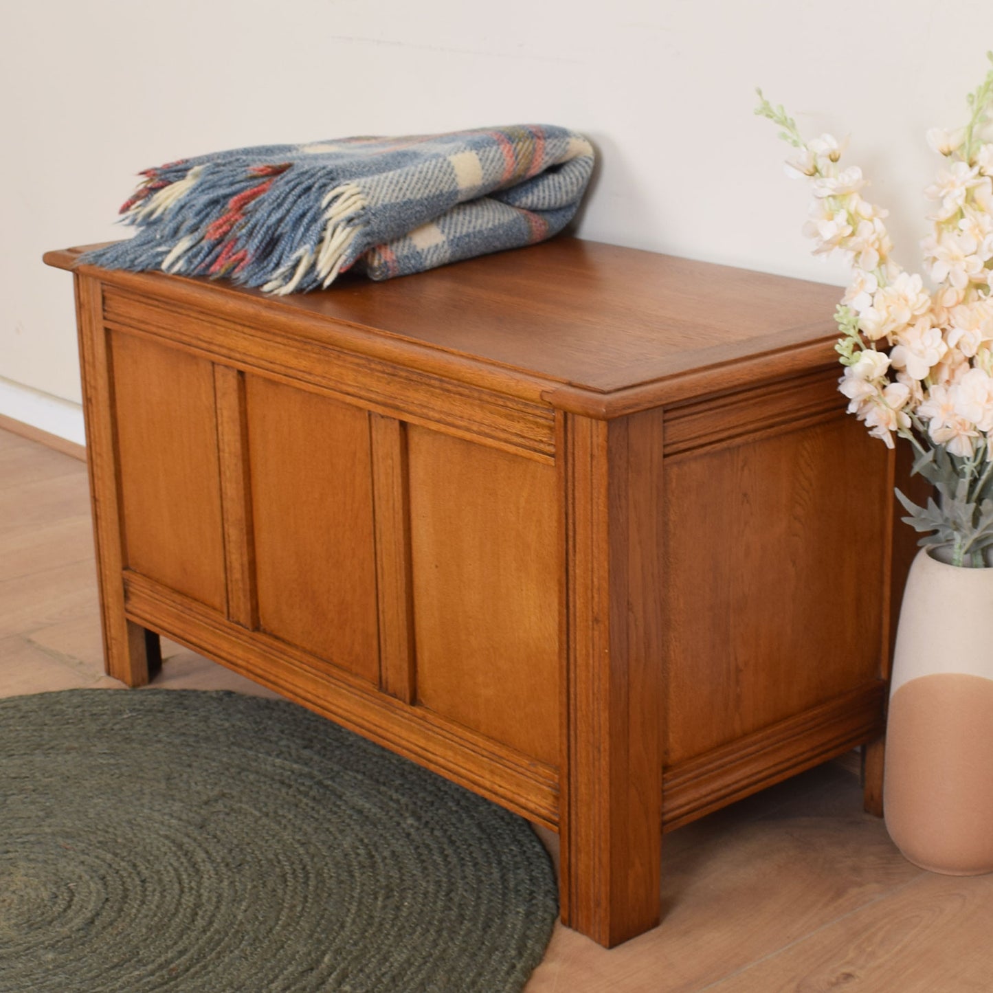 Oak Blanket Box
