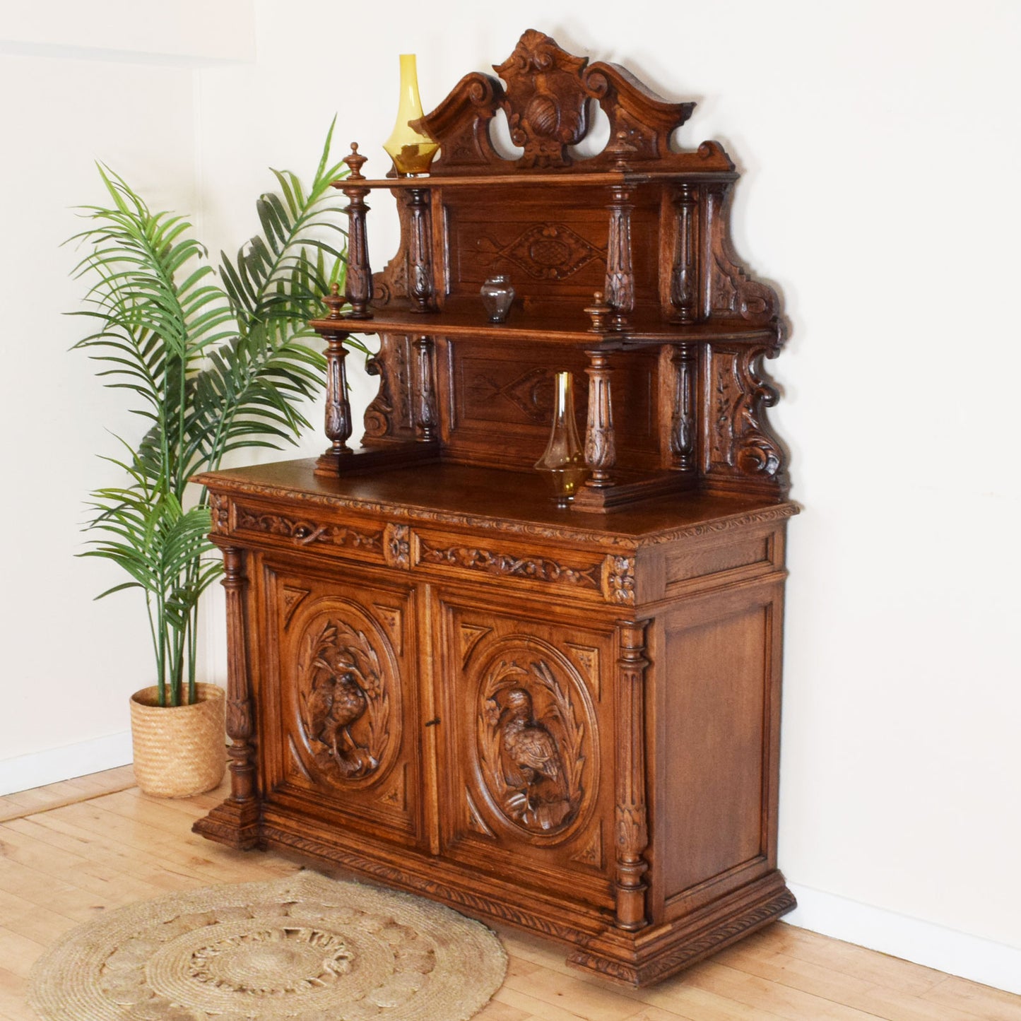 Carved Oak Dresser