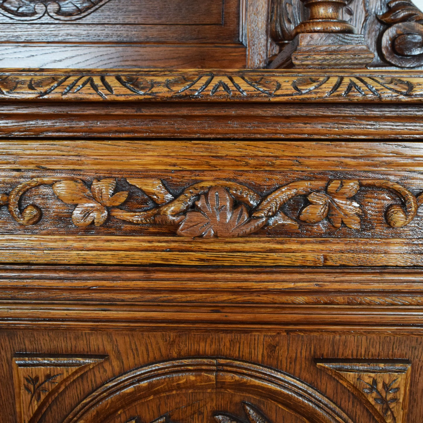 Carved Oak Dresser