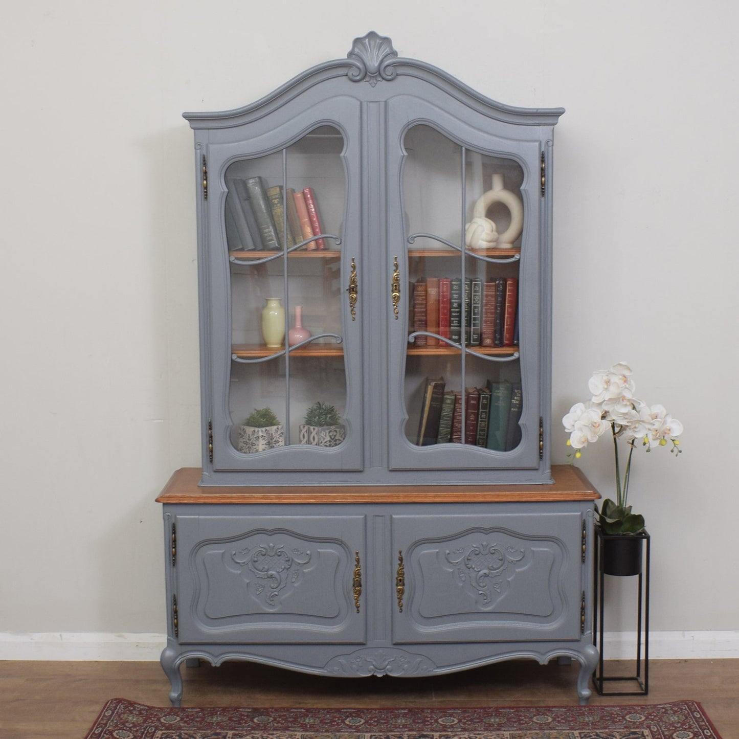 French Painted Vitrine